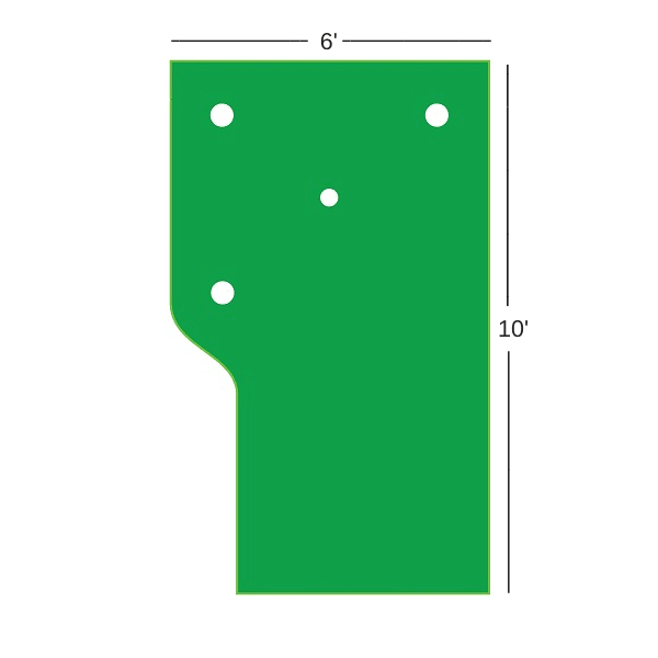 Big Moss Country Club 610 V2 Putting Green & Chipping Mat - Default Title