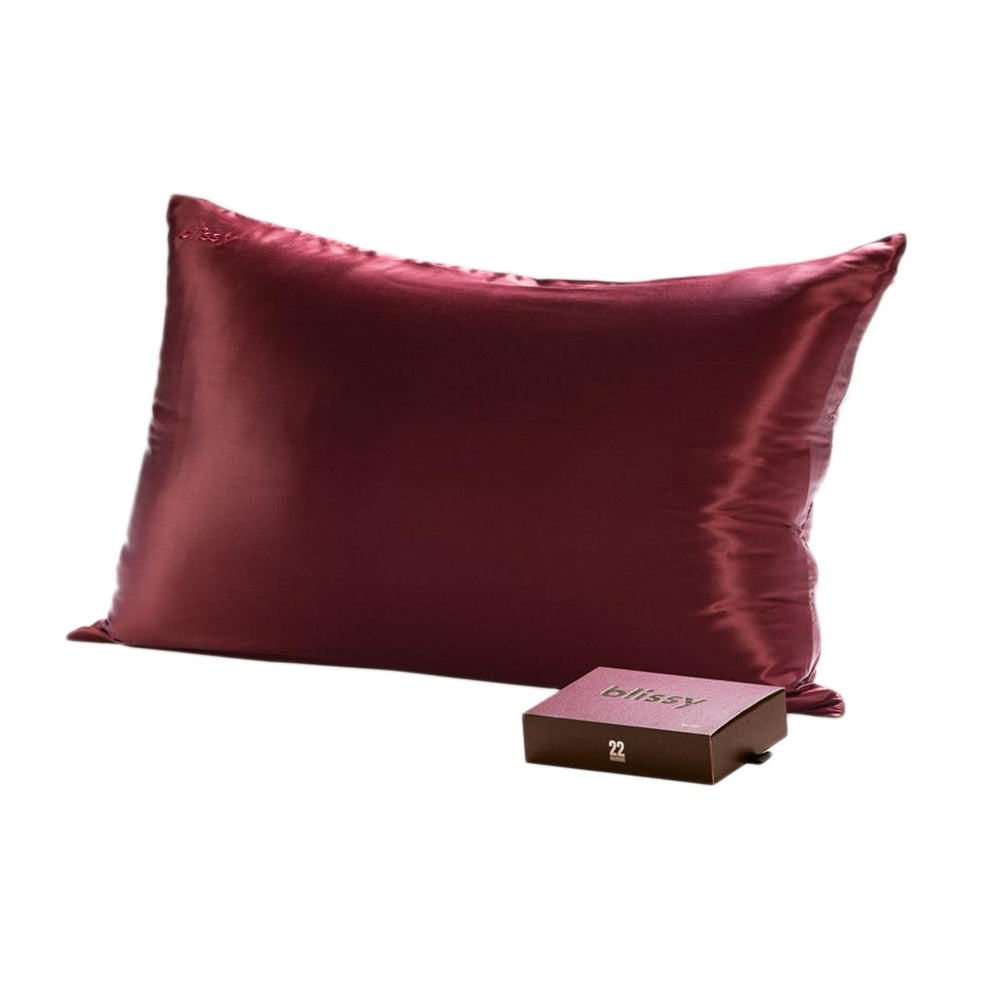 Silk Pillowcase - King - Burgundy