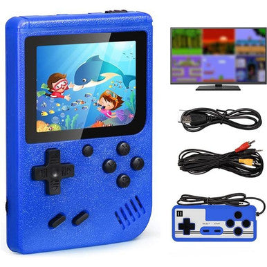 Retro Mini Handheld Portable Video Game Console, 400 Games (1- or 2-Pack) - 2-Pack