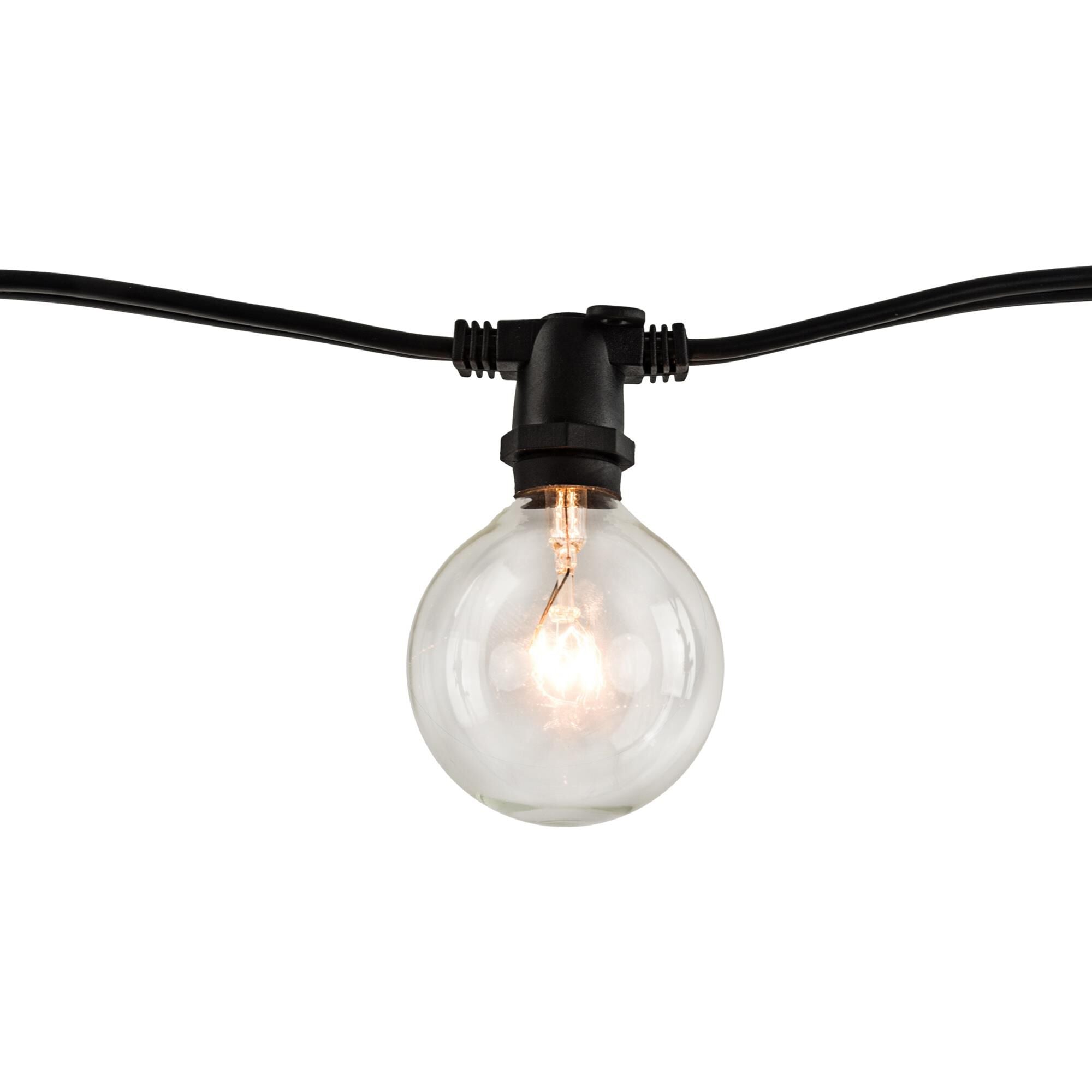Bulbrite 0 Watt String Light - STRING10-E12-BLACK-G16KT-2PK - Modern Contemporary