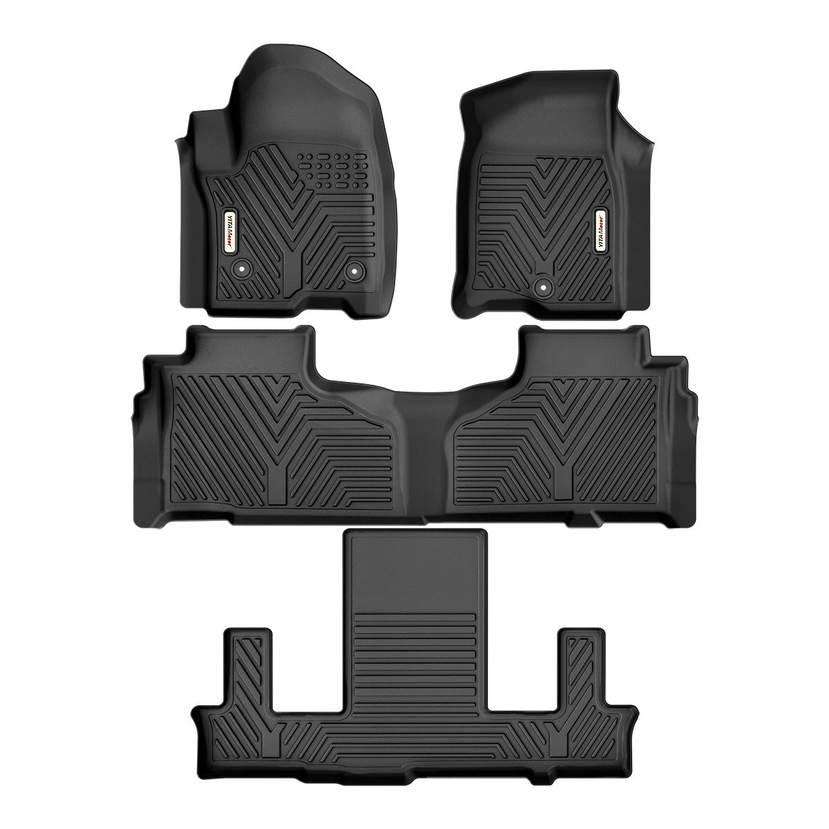 YITAMOTOR® 21-25 Chevy Tahoe-GMC Yukon-Cadillac Escalade Floor Mats w- 2nd Row Bucket Seats, Floor Liners 1st & 2nd 3rd Row