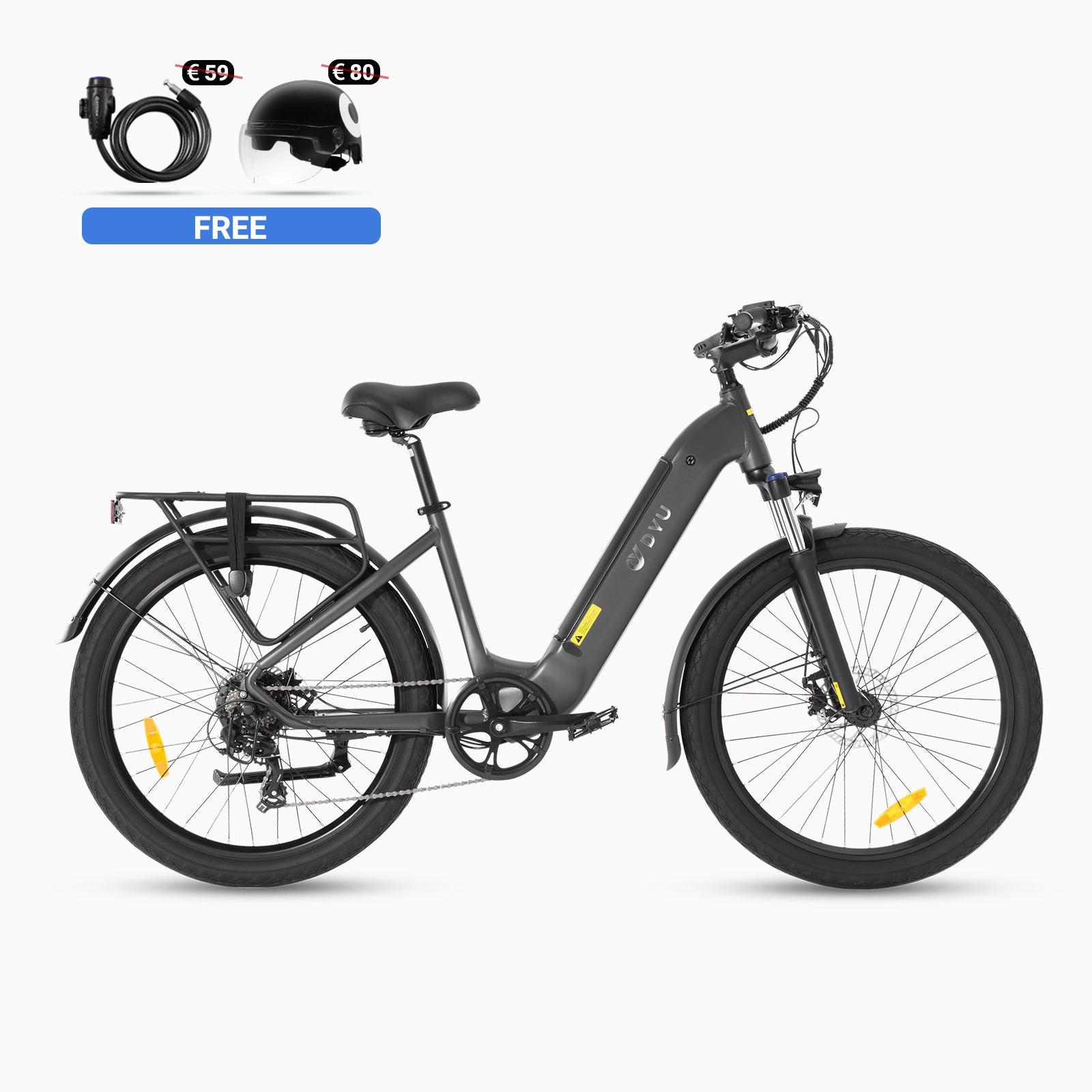 DYU C1 26 Inch City Electric Bike