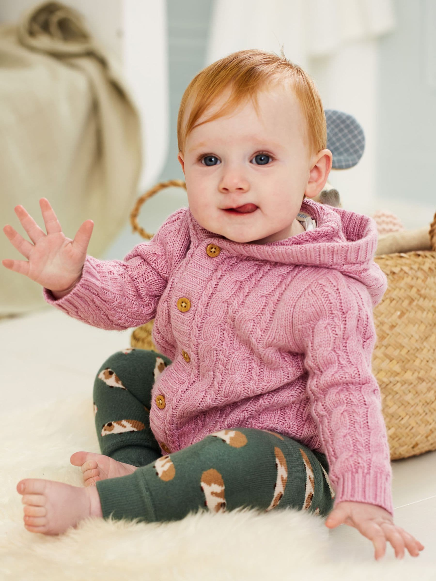 Green Guinea Pig Extra Thick Leggings 0-6 Mths