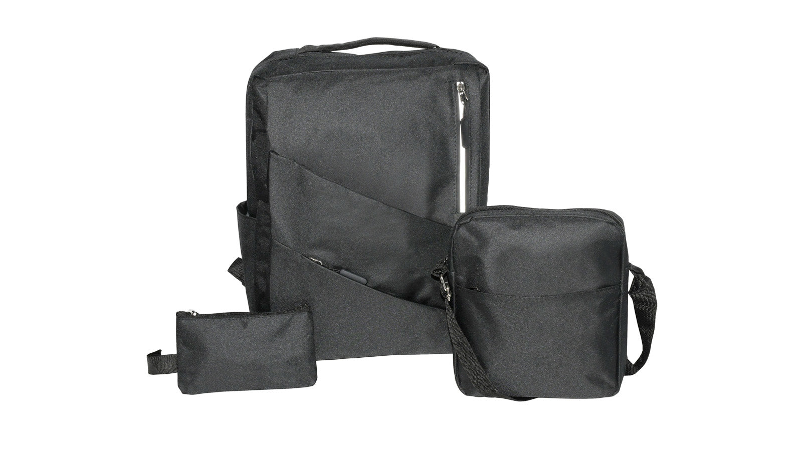 CBM Inc. Club Rochelier 3-Piece Backpack Set Black