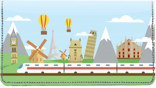 European Travel Leather Checkbook Cover