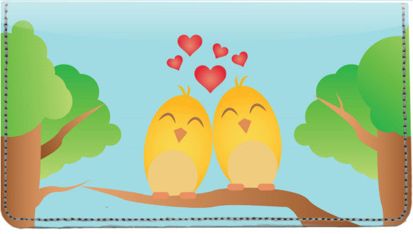 Animal Companions Leather Checkbook Cover