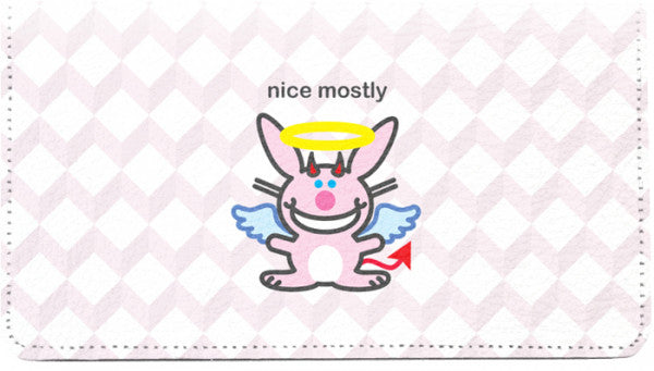 It\'s Happy Bunny Nice Mostly Checkbook 2