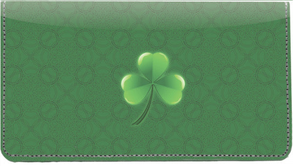 Irish Grunge Leather Checkbook Cover