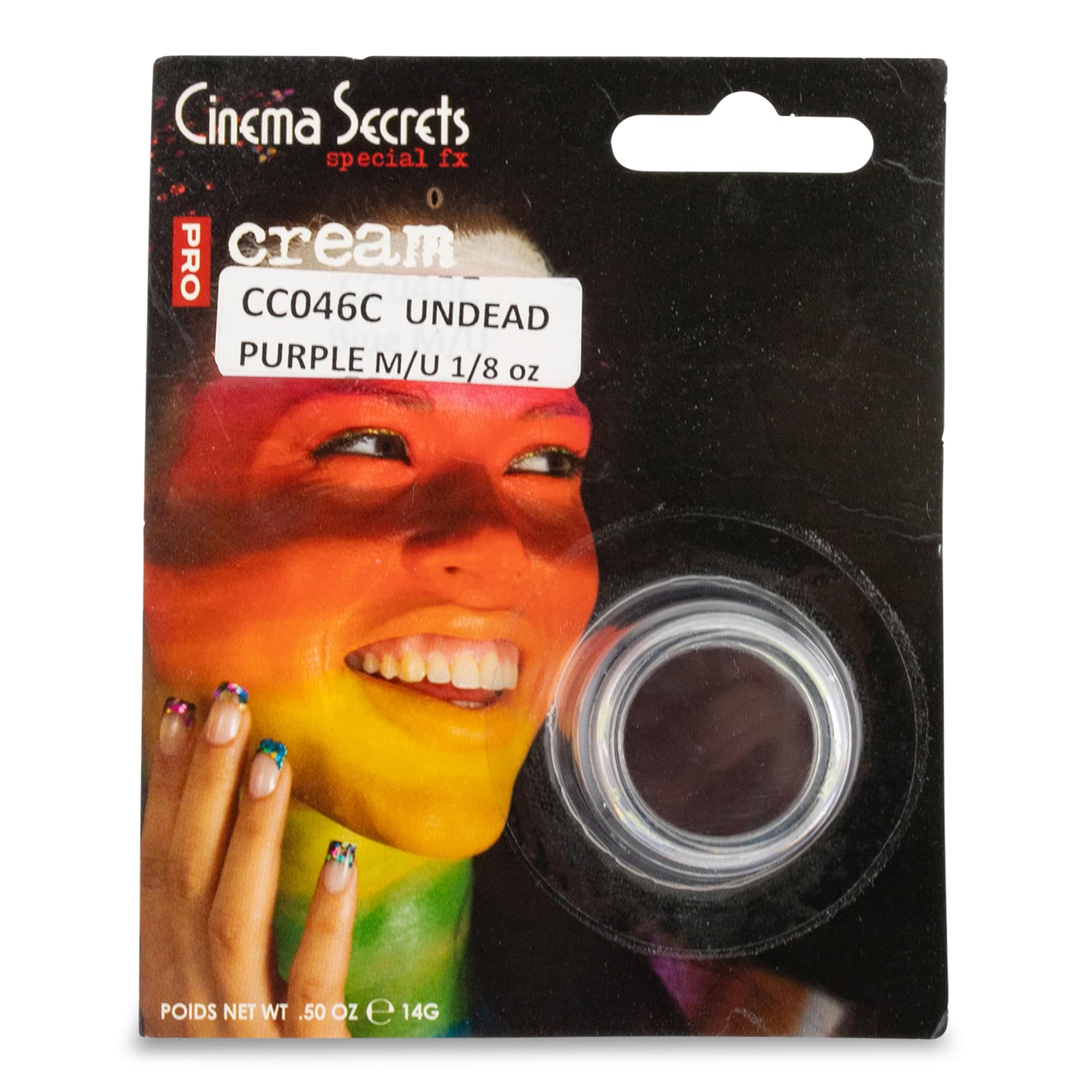 Undead Zombie Purple Cream Costume Make Up1-8 oz Carded
