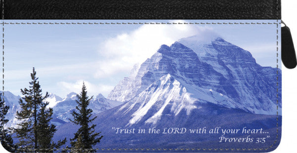 God\'s Blessings Zippered Checkbook Cover