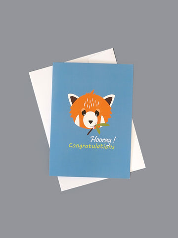 Blade & Rose Chip the Red Panda Congratulations Card