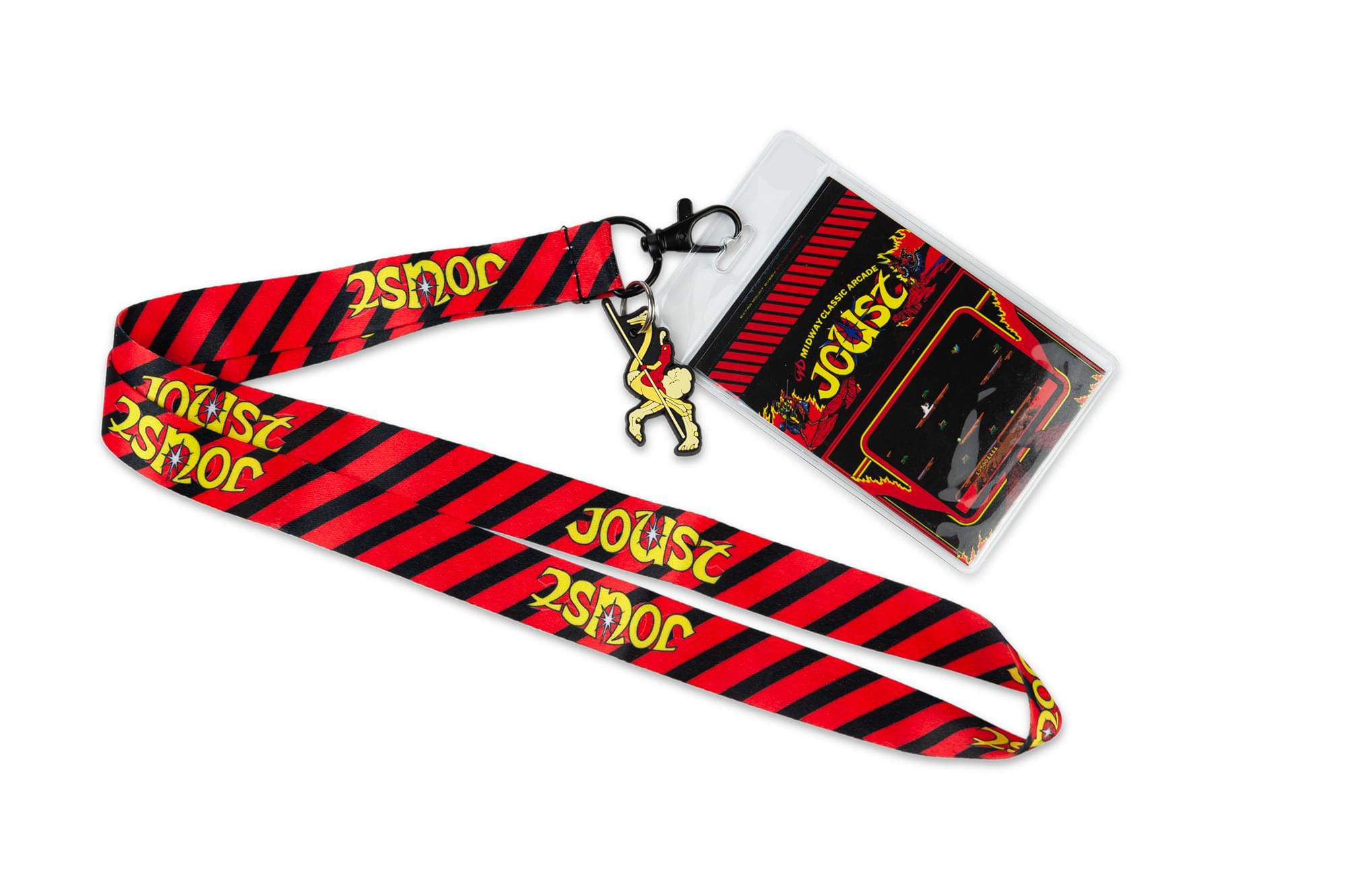 Midway Arcade Games Lanyard w- ID Holder & Charm - Joust