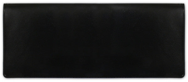 Black Business Vinyl Pocket Checkbook Cover