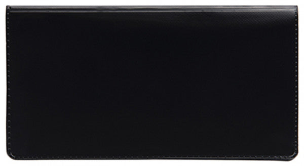 Black Vinyl Side Tear Checkbook Cover