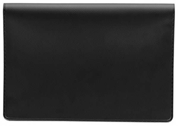 Black Vinyl Top Stub Checkbook Cover