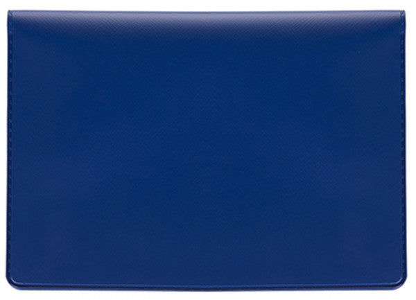 Blue Vinyl Top Stub Checkbook Cover