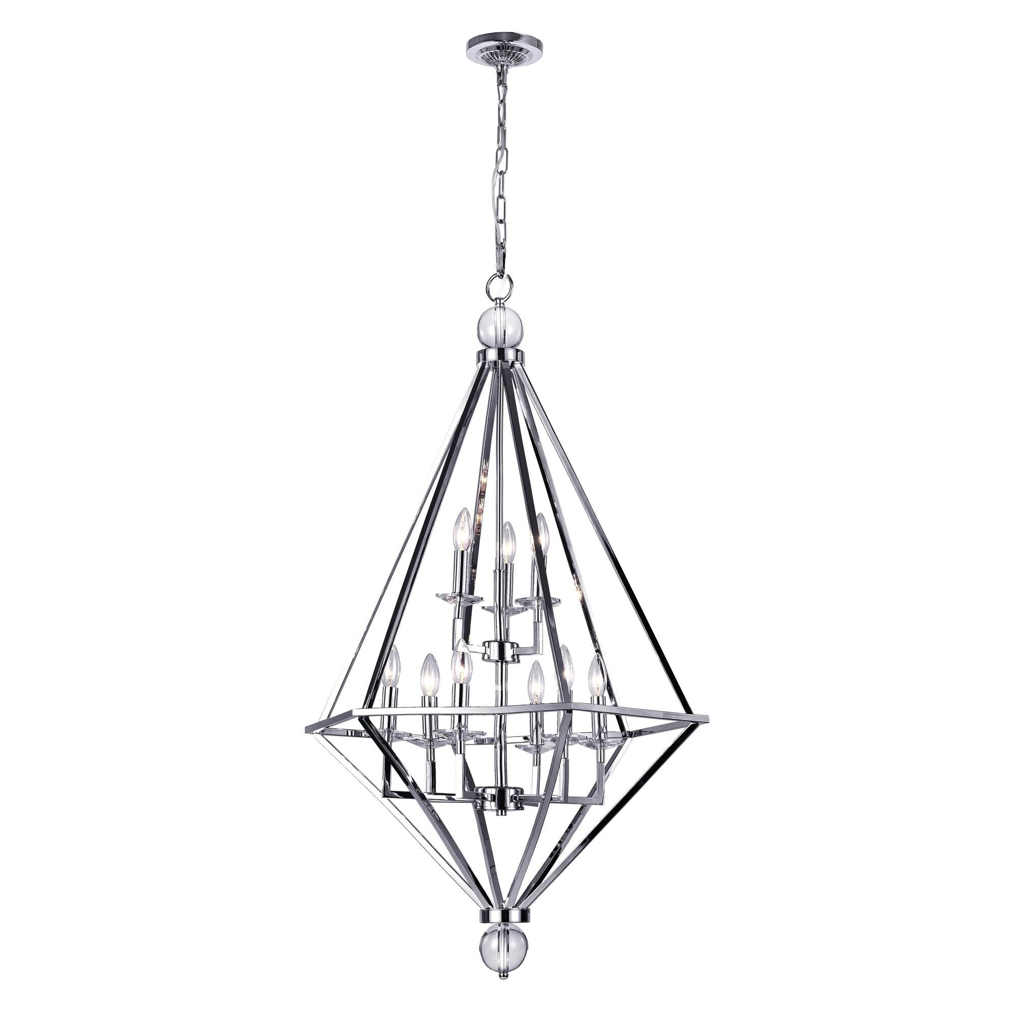 CWI Lighting Calista 26 Inch Cage Pendant Calista - 1027P26-9-601 - Modern Contemporary