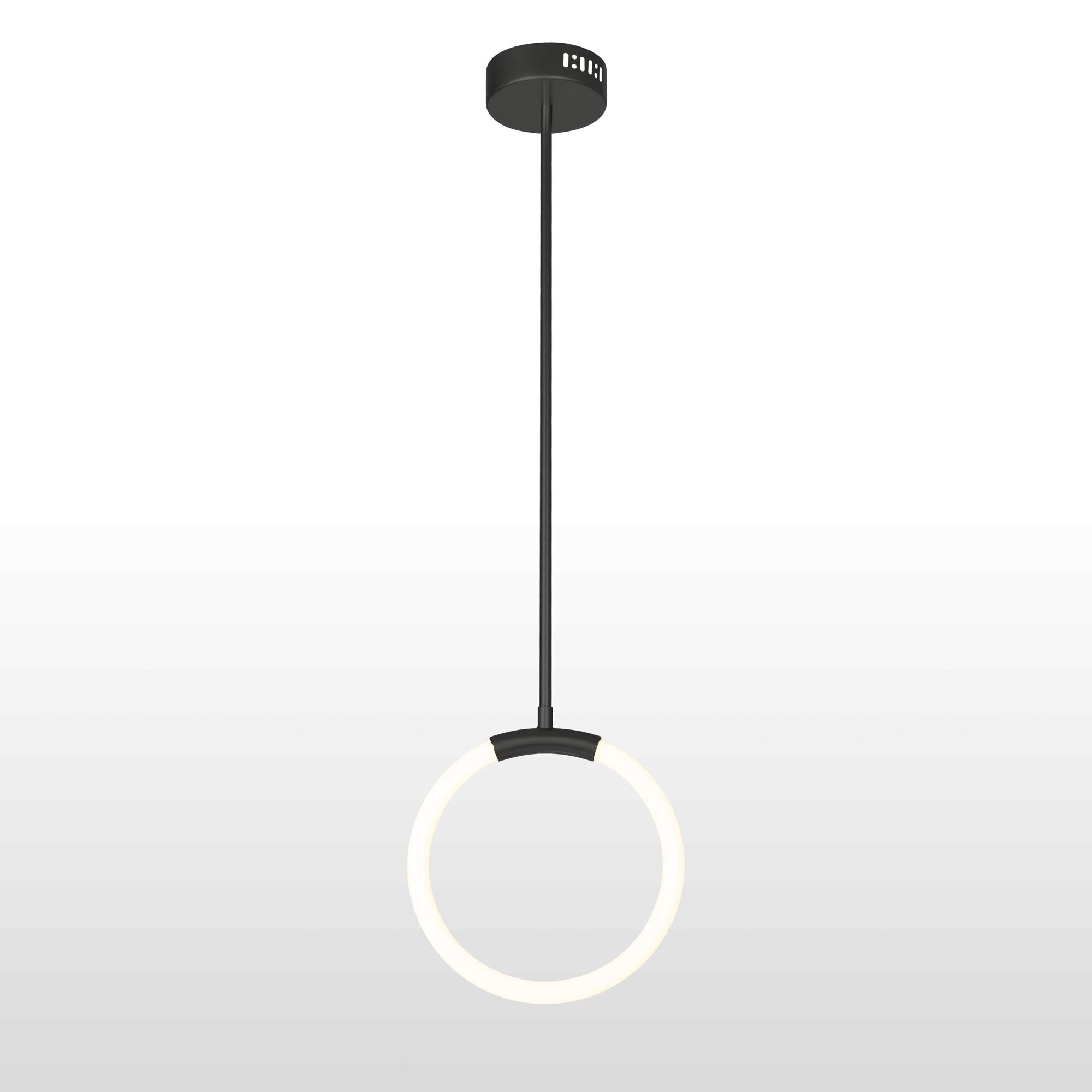 CWI Lighting Hoops 10 Inch LED Mini Pendant Hoops - 1273P10-1-101 - Modern Contemporary