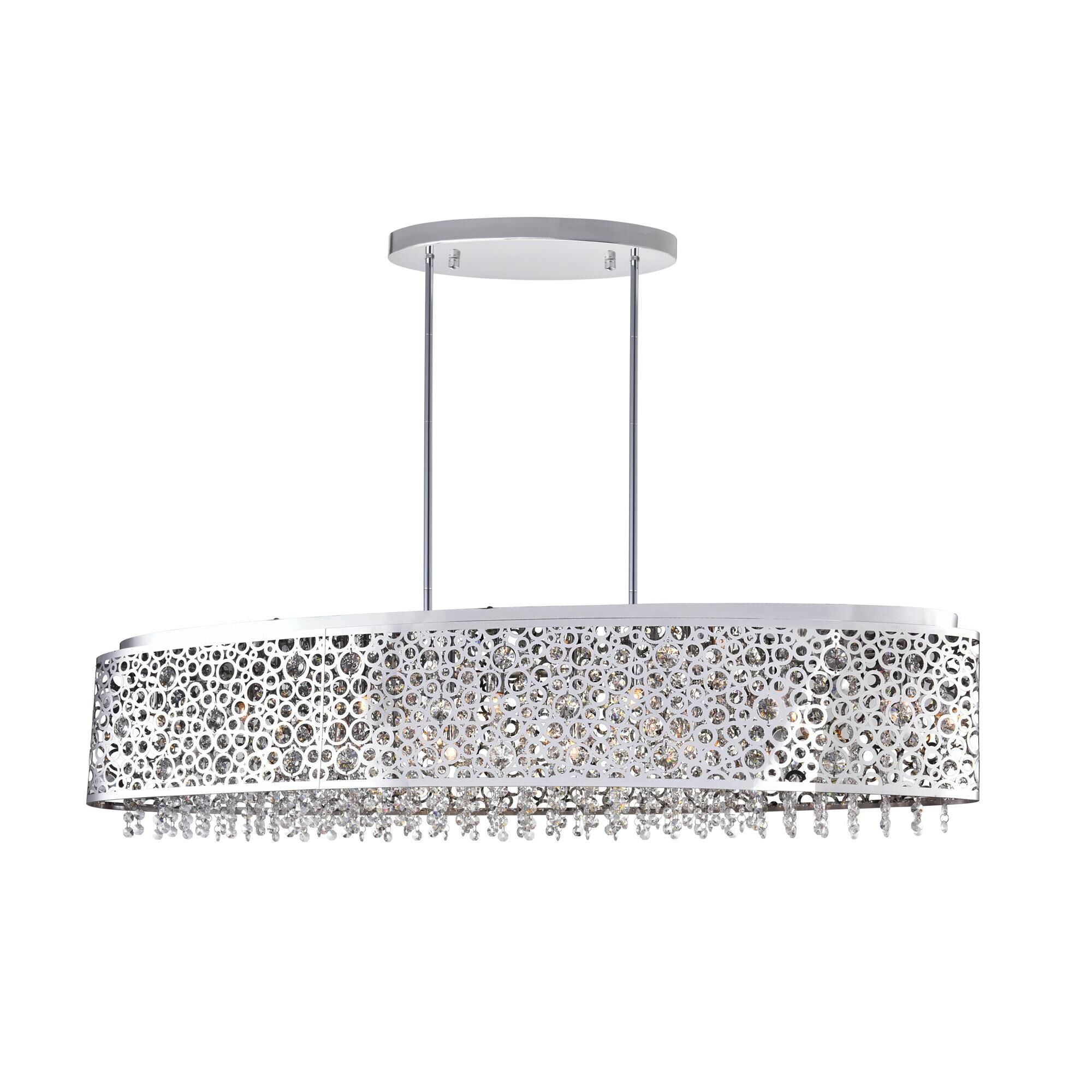 CWI Lighting Bubbles 46 Inch 16 Light Linear Suspension Light Bubbles - 5536P46ST-O - Modern Contemporary