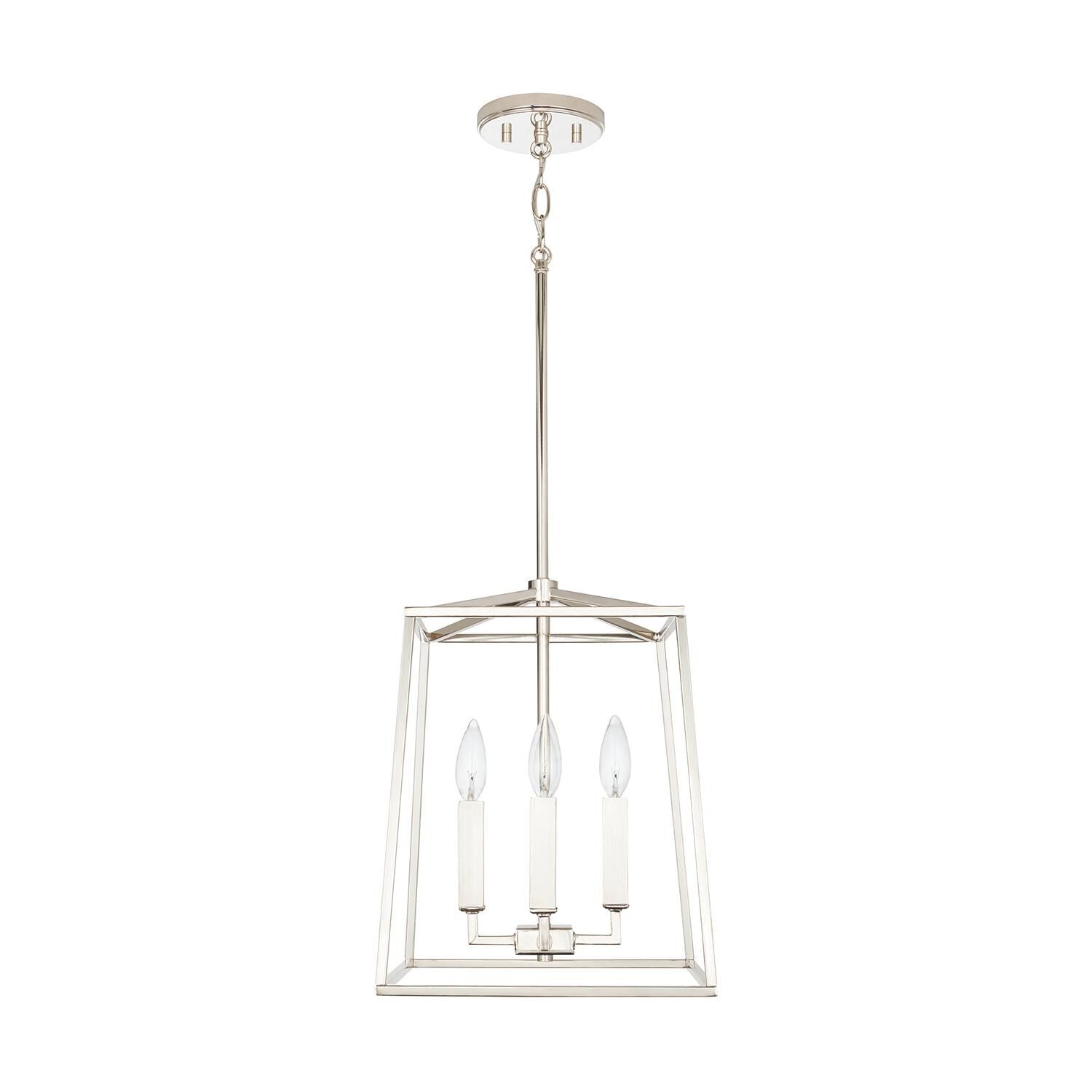 Capital Lighting Fixture Company Thea 12 Inch Cage Pendant Thea - 537641PN - Transitional