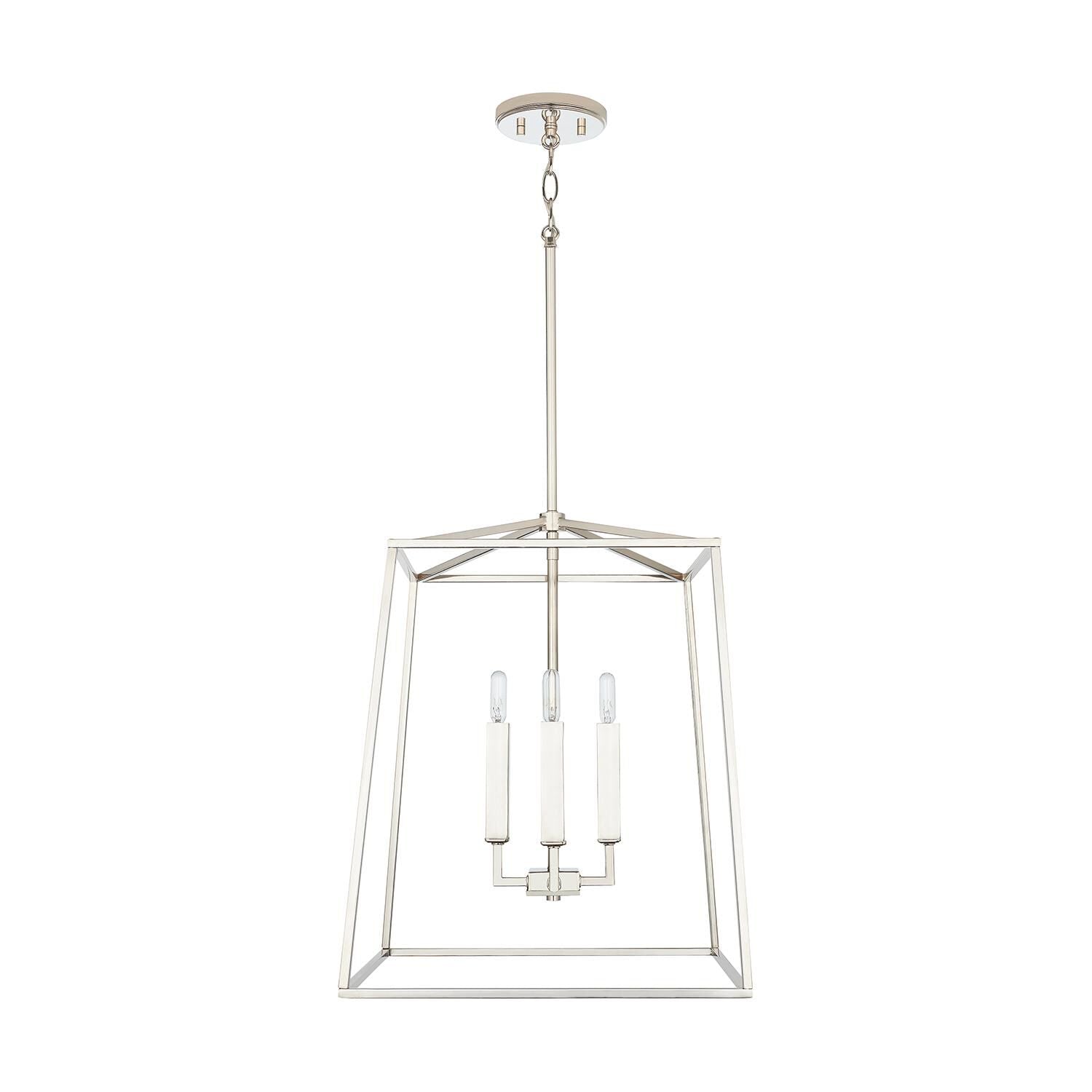 Capital Lighting Fixture Company Thea 16 Inch Cage Pendant Thea - 537642PN - Transitional