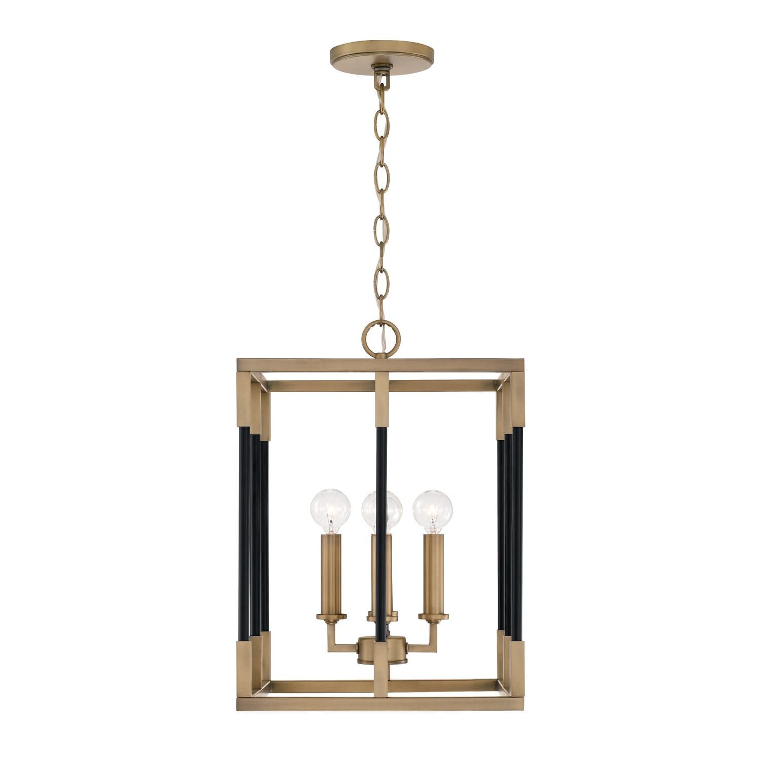 Capital Lighting Fixture Company Bleeker 13 Inch Cage Pendant Bleeker - 544741AB - Modern Contemporary