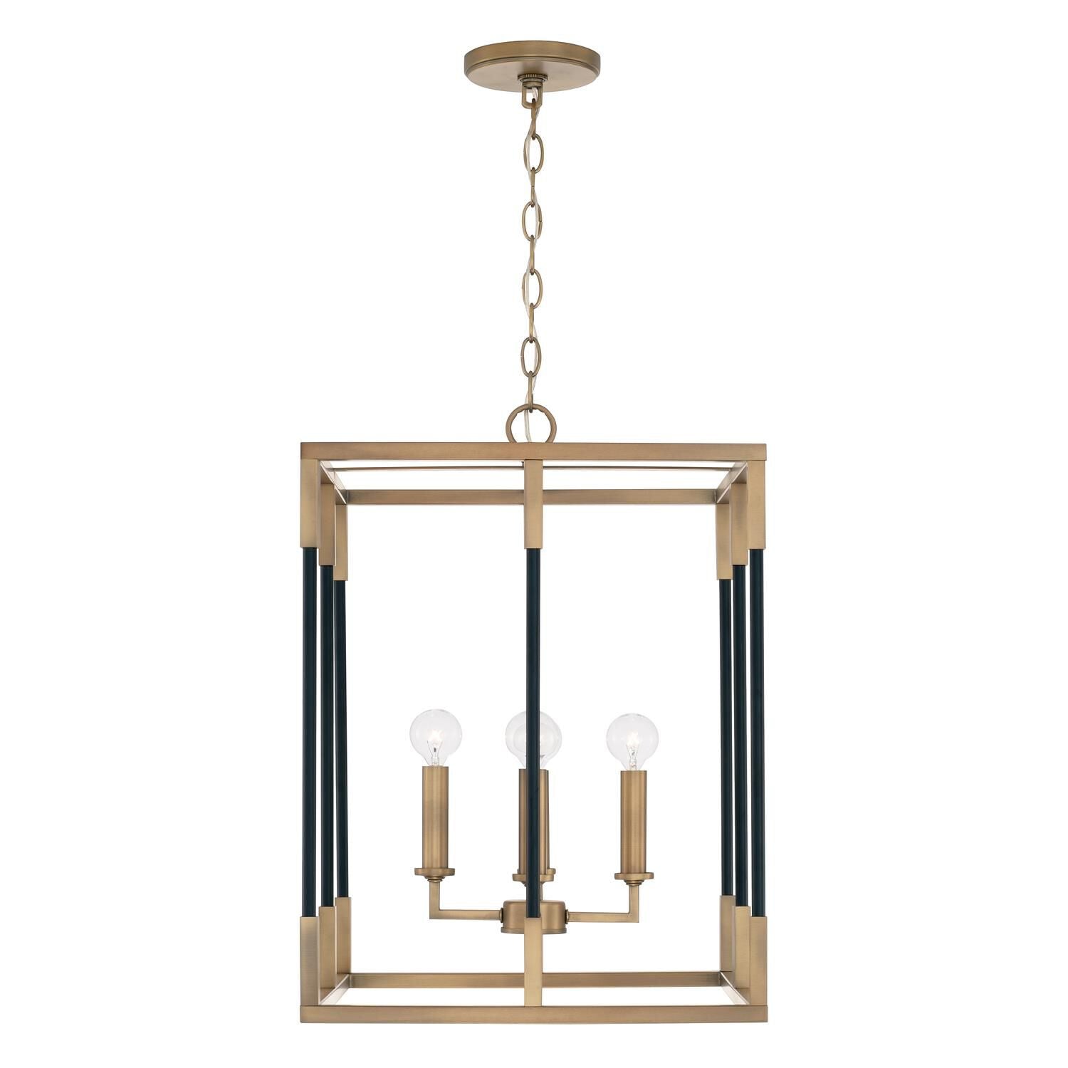 Capital Lighting Fixture Company Bleeker 16 Inch Cage Pendant Bleeker - 544742AB - Modern Contemporary