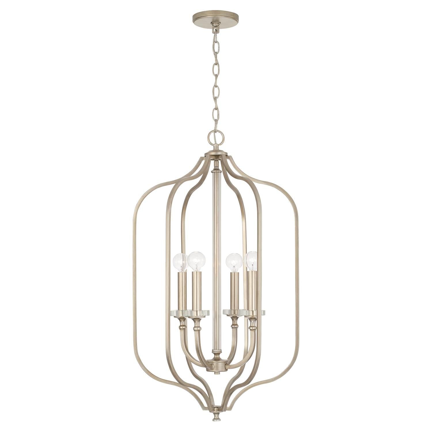 Capital Lighting Fixture Company Breigh 18 Inch Cage Pendant Breigh - 544841BS - Transitional