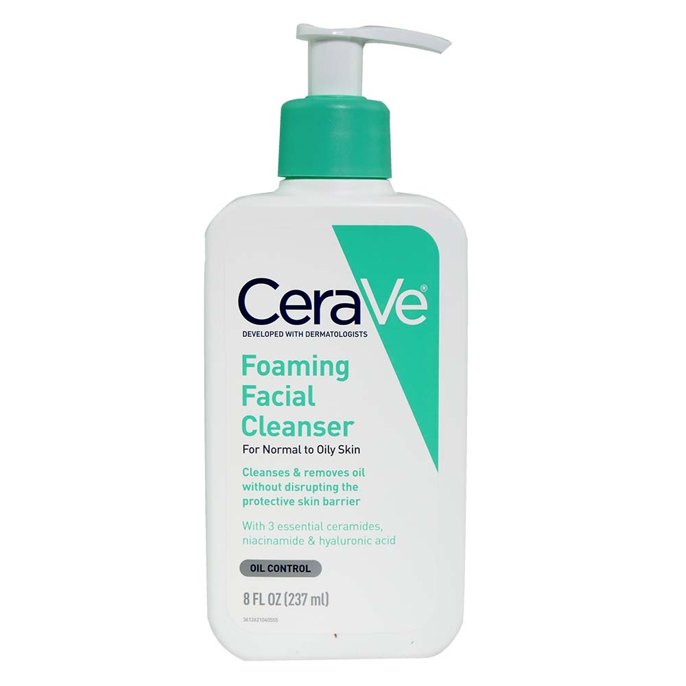 Foaming Facial Cleanser for Normal to Oily Skin - 8oz
