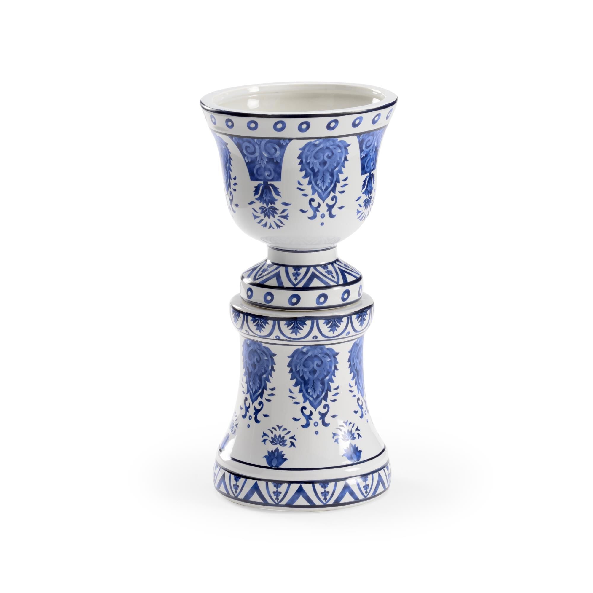 Chelsea House Blue And White Jardiniere Planter Blue And White Jardiniere - 384870 - Transitional