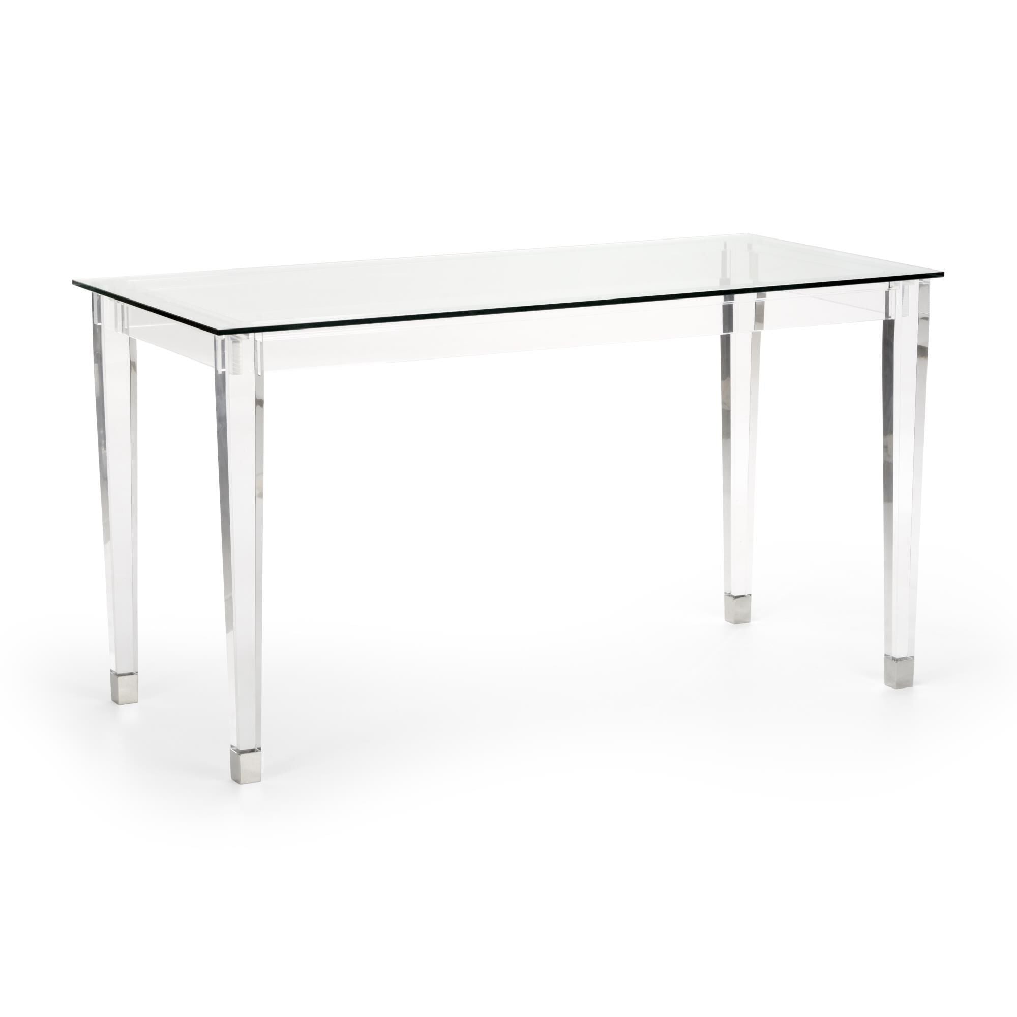 Chelsea House Acrylic Denver Desk Acrylic Denver - 384972 - Transitional