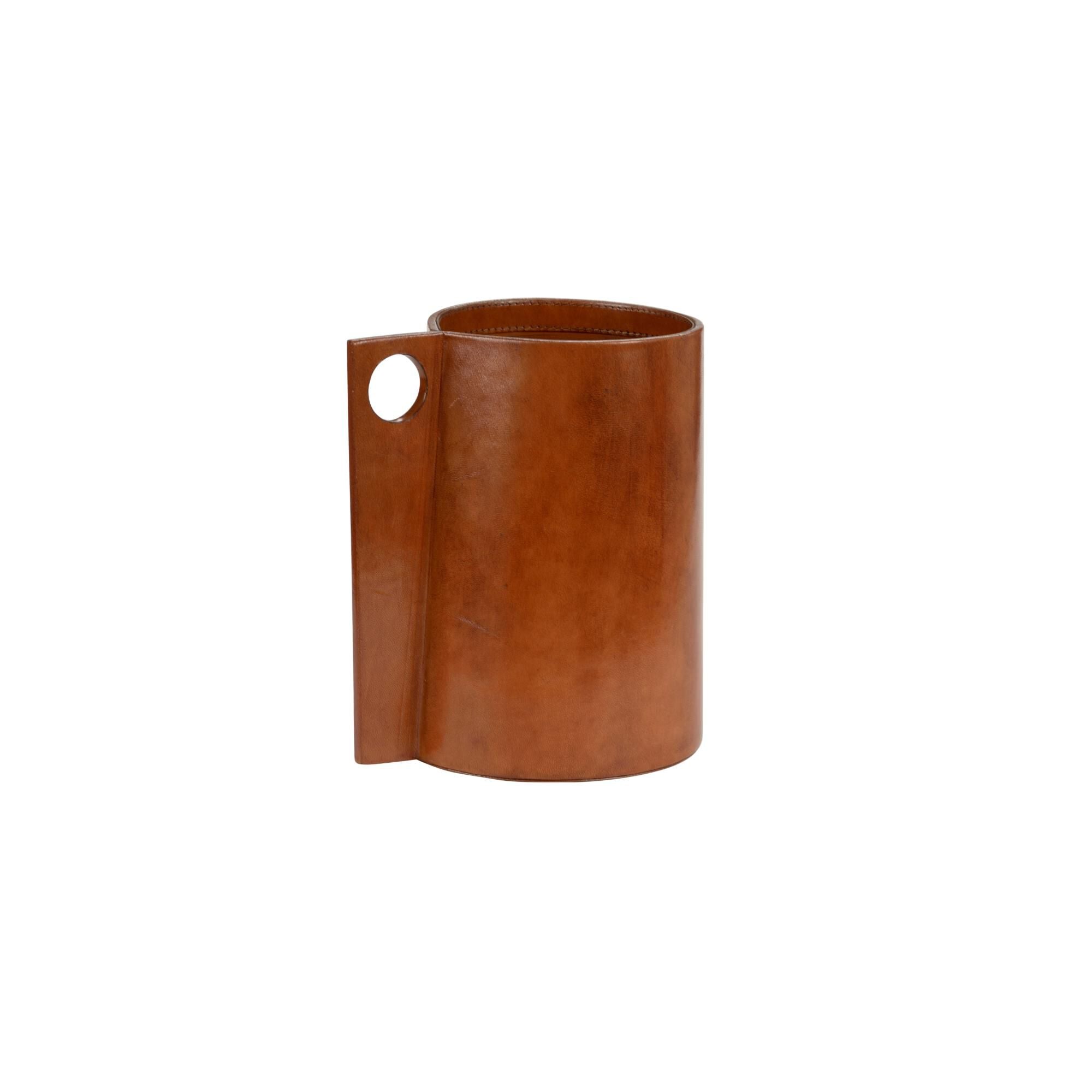 Chelsea House Leather Vase (Lg) Vase-Urn Leather - 385197 - Modern Contemporary