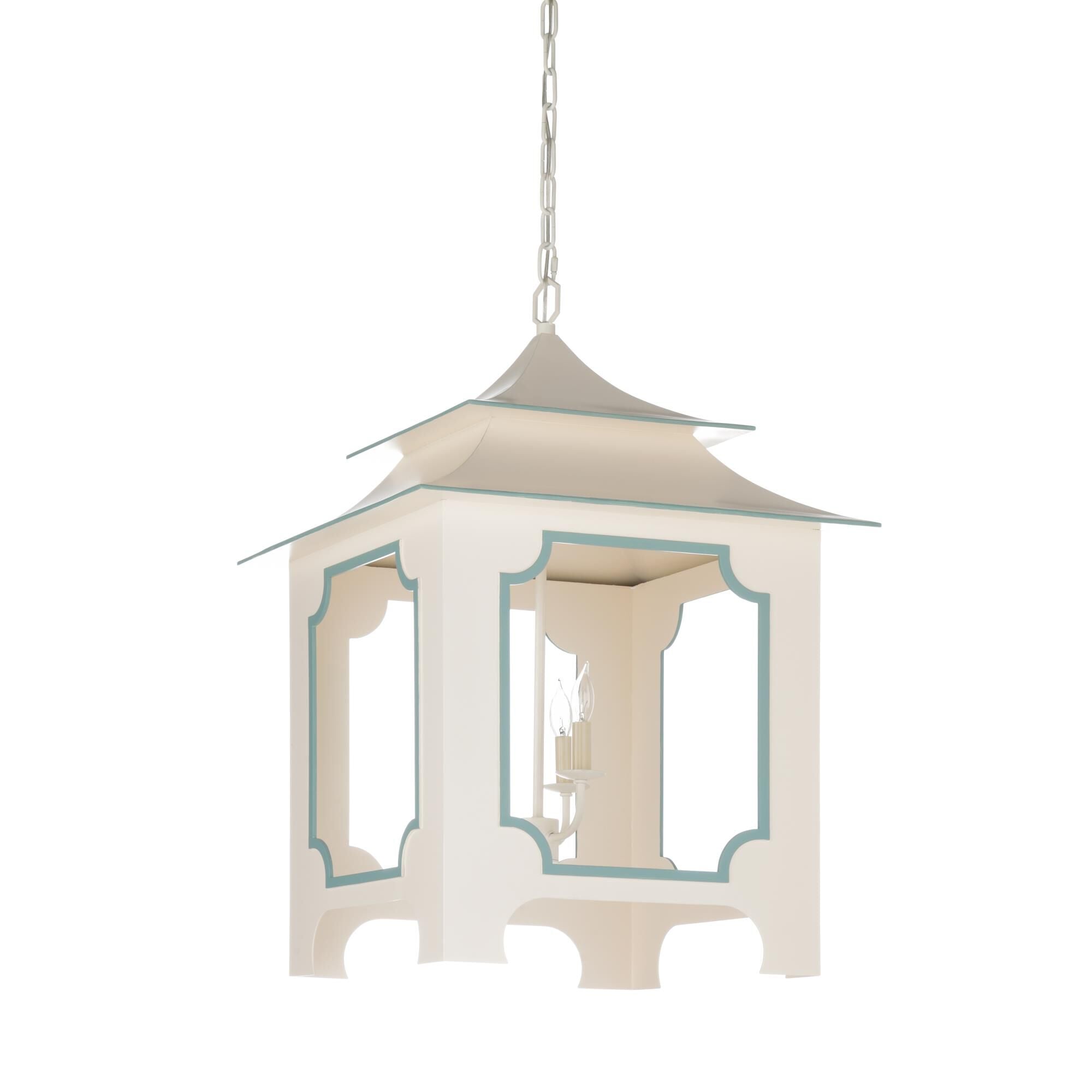 Chelsea House Tole Pagoda 22 Inch Cage Pendant Tole Pagoda - 69348 - Asian