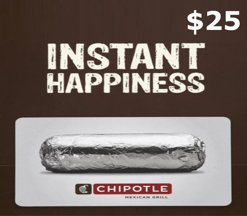 Chipotle $25 Gift Card US