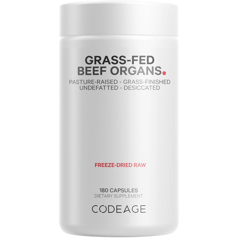 Grass-Fed Beef Organs Supplement for Nutrient-Dense Support