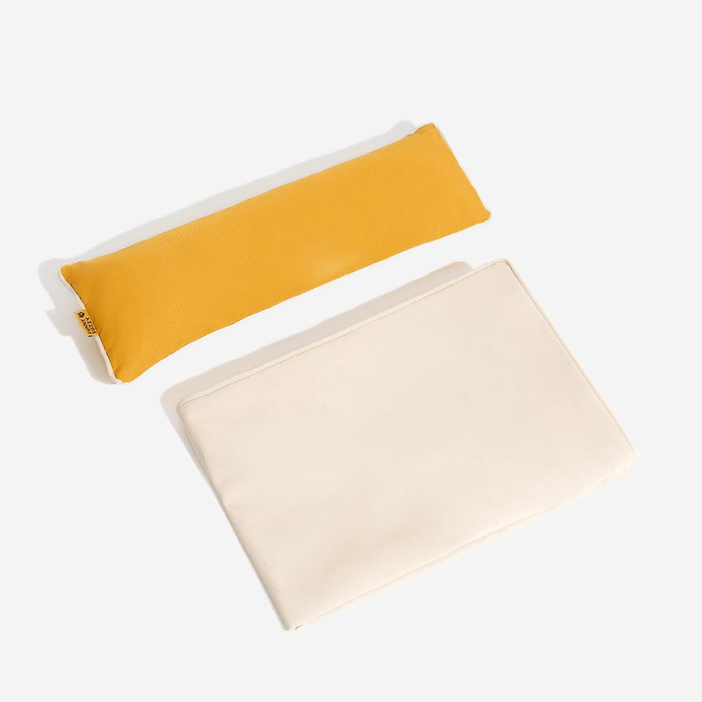 Colorblock Waterproof Removable Dog Bed Cover and Pillow Set - Everdream, Beige - Bed Cover - 3XL