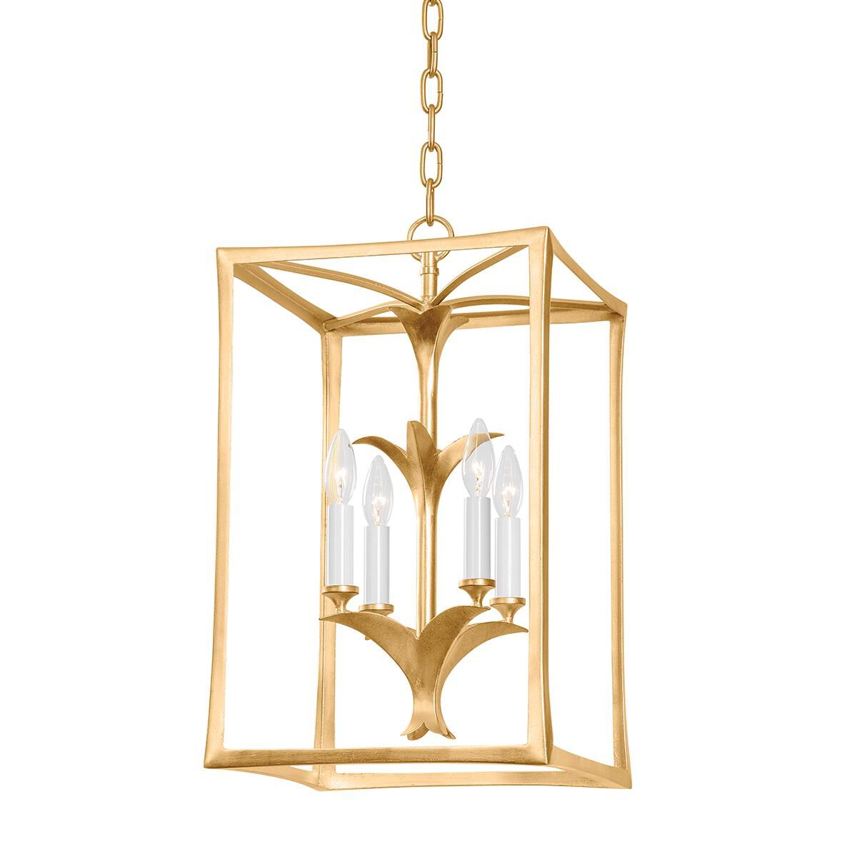 Corbett Lighting Bergamo 13 Inch Cage Pendant Bergamo - 435-31-VGL-GL - Modern Contemporary