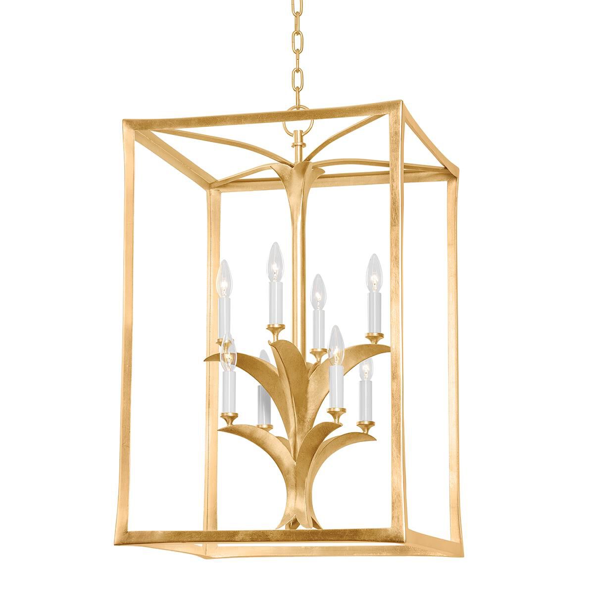Corbett Lighting Bergamo 21 Inch Cage Pendant Bergamo - 435-47-VGL-GL - Modern Contemporary