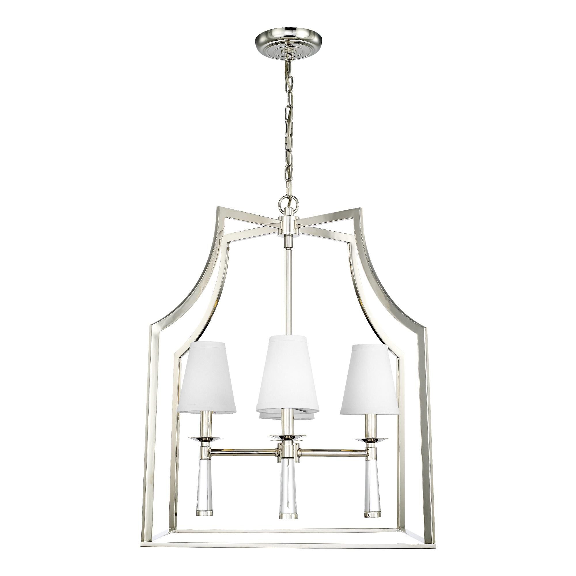 Crystorama Baxter 22 Inch Cage Pendant Baxter - 8864-PN - Transitional
