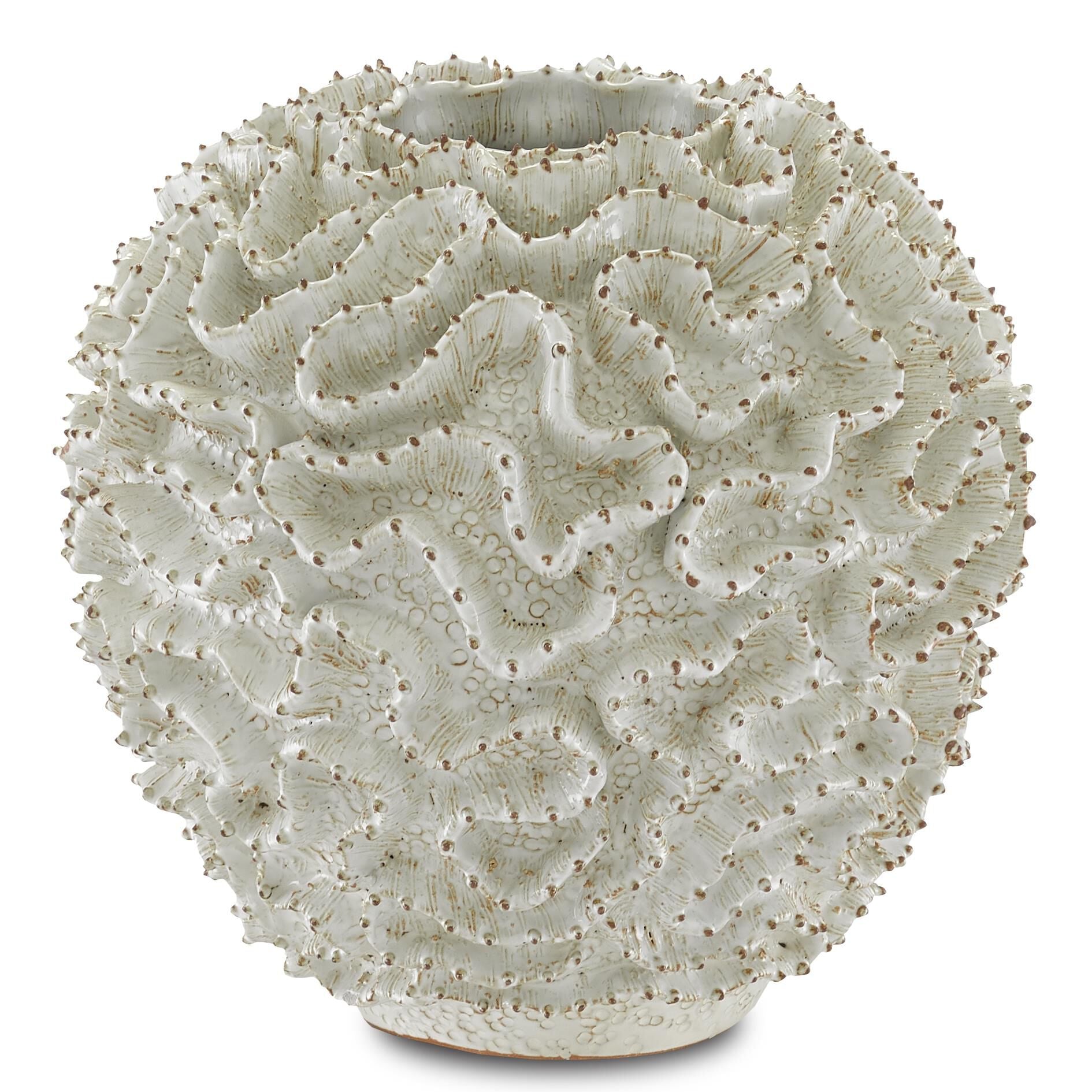 Currey and Company Swirl Small Vase Vase-Urn Swirl - 1200-0296 - Tropical