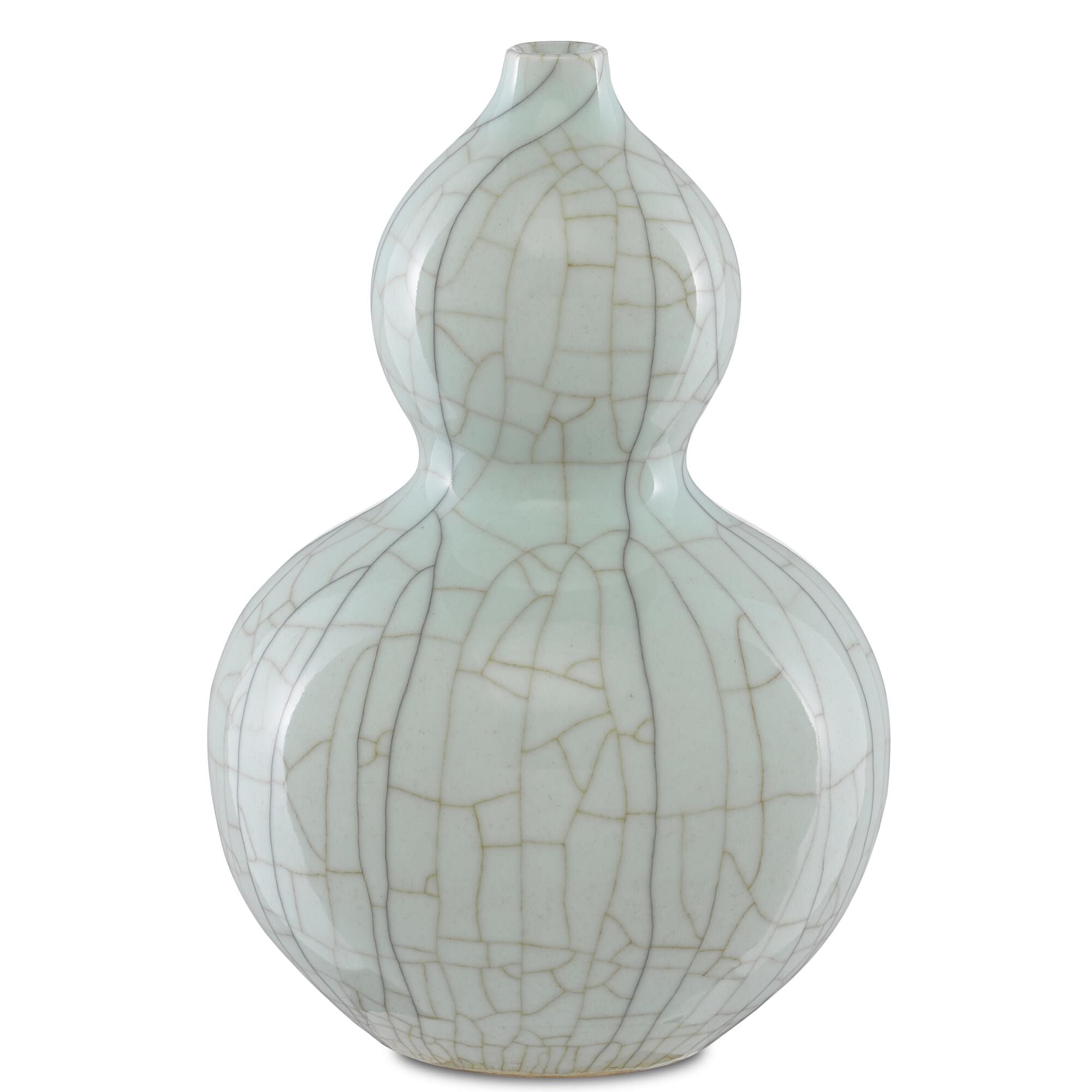 Currey and Company Maiping Double Gourd Vase Vase-Urn Maiping - 1200-0334 - Traditional