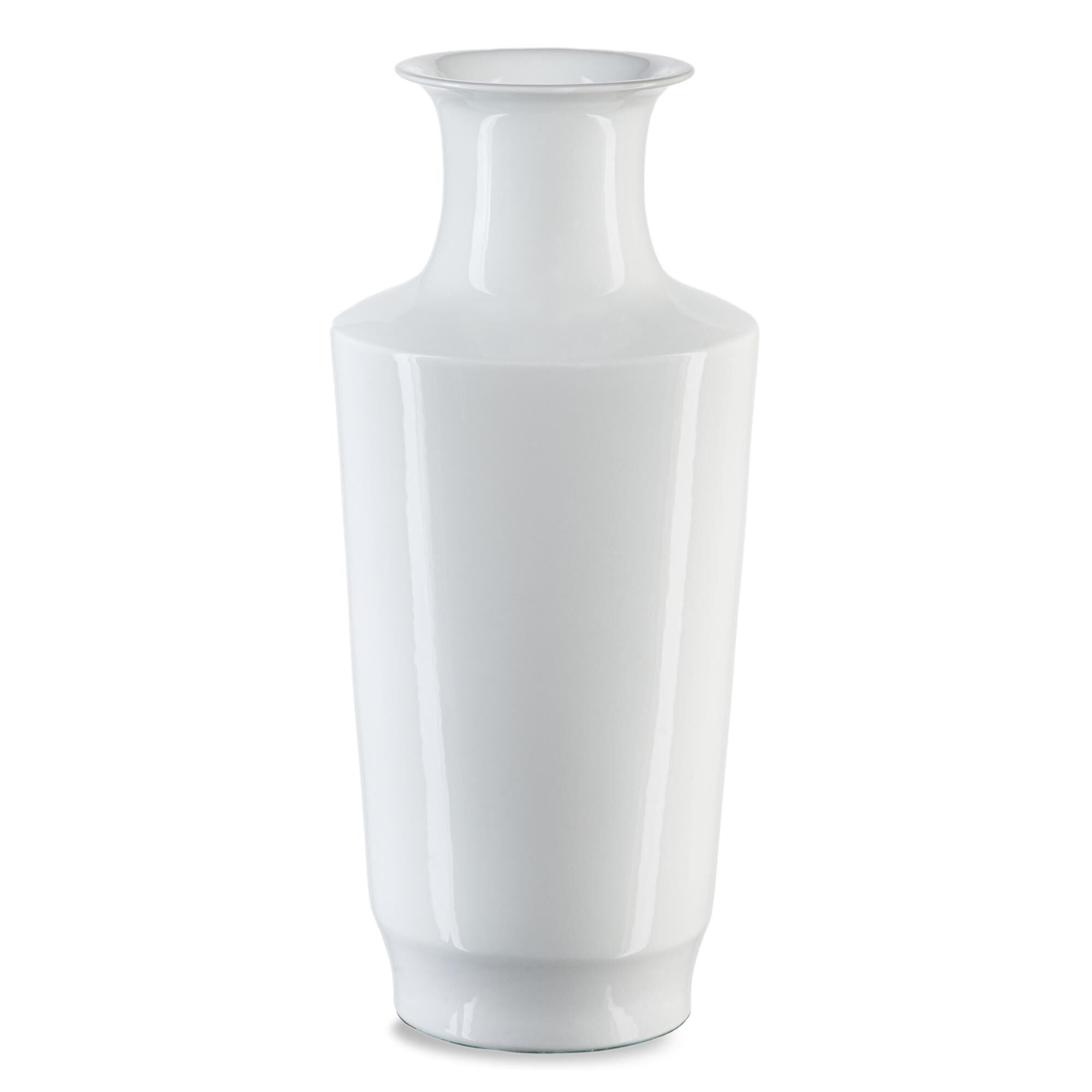 Currey and Company Imperial White Modern Shoulder Vase Vase-Urn Imperial White Modern Shoulder - 1200-0691 - Asian