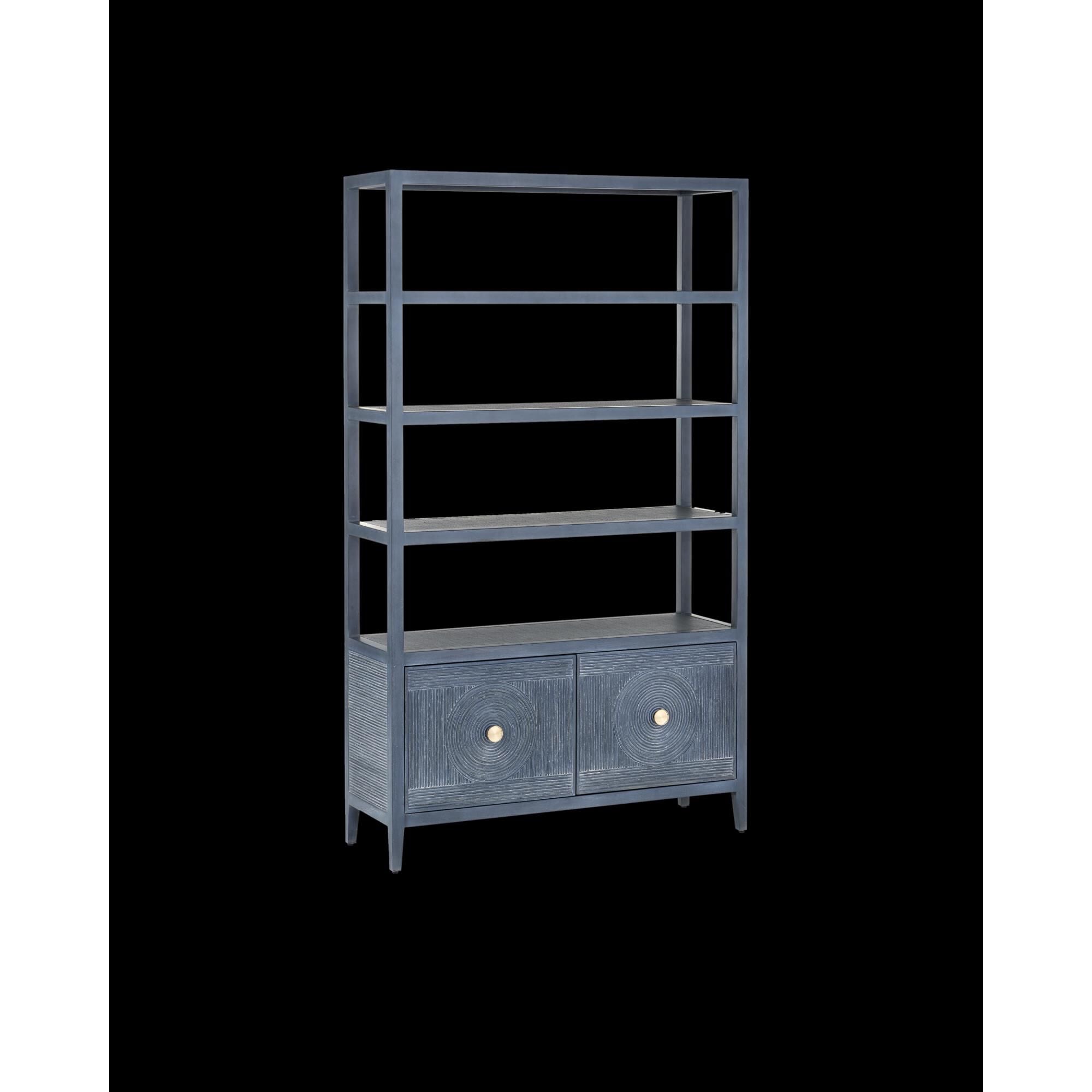 Currey and Company Santos 48 Inch Book Case Santos - 3000-0265 - Farmhouse