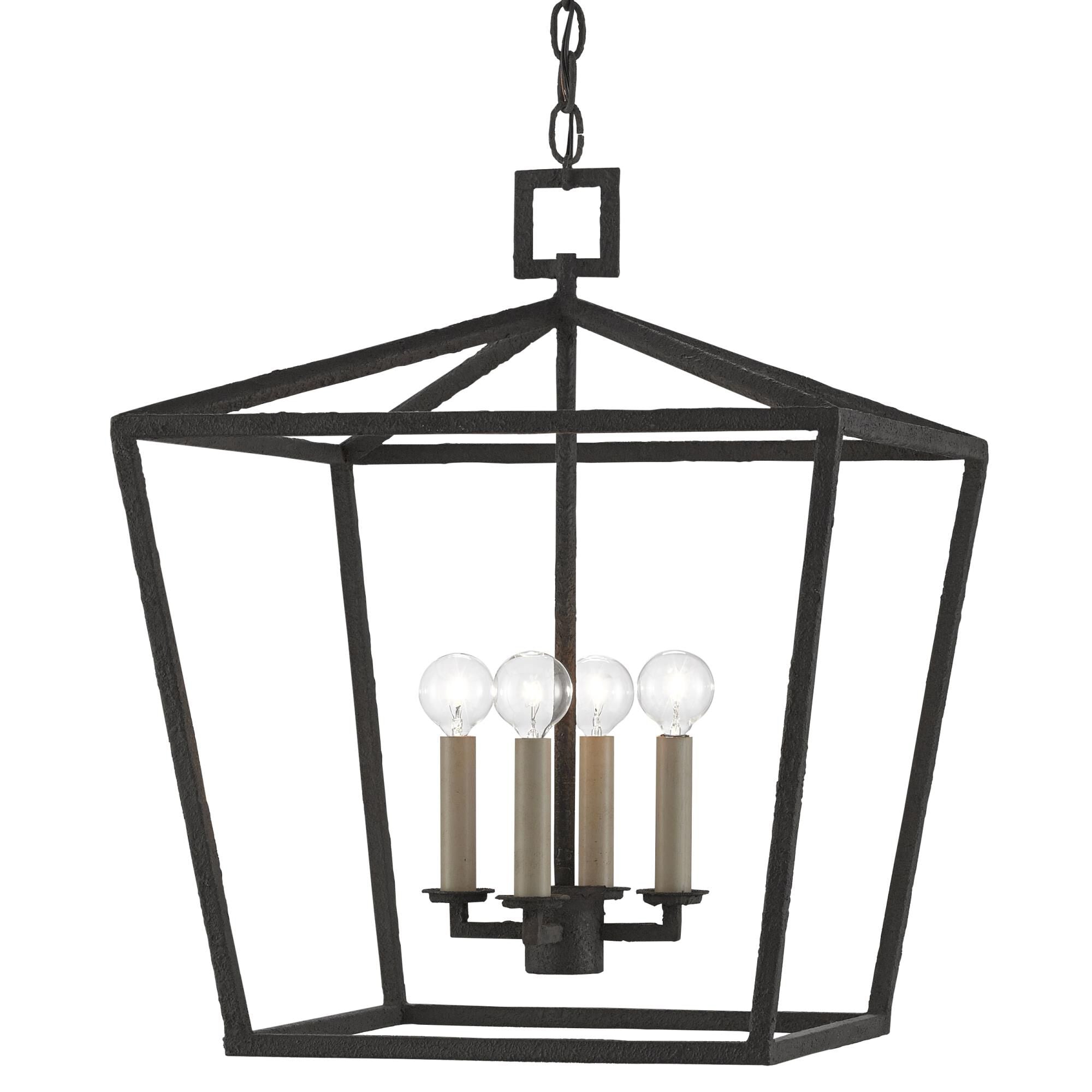 Currey and Company Denison 18 Inch Cage Pendant Denison - 9000-0455 - Transitional