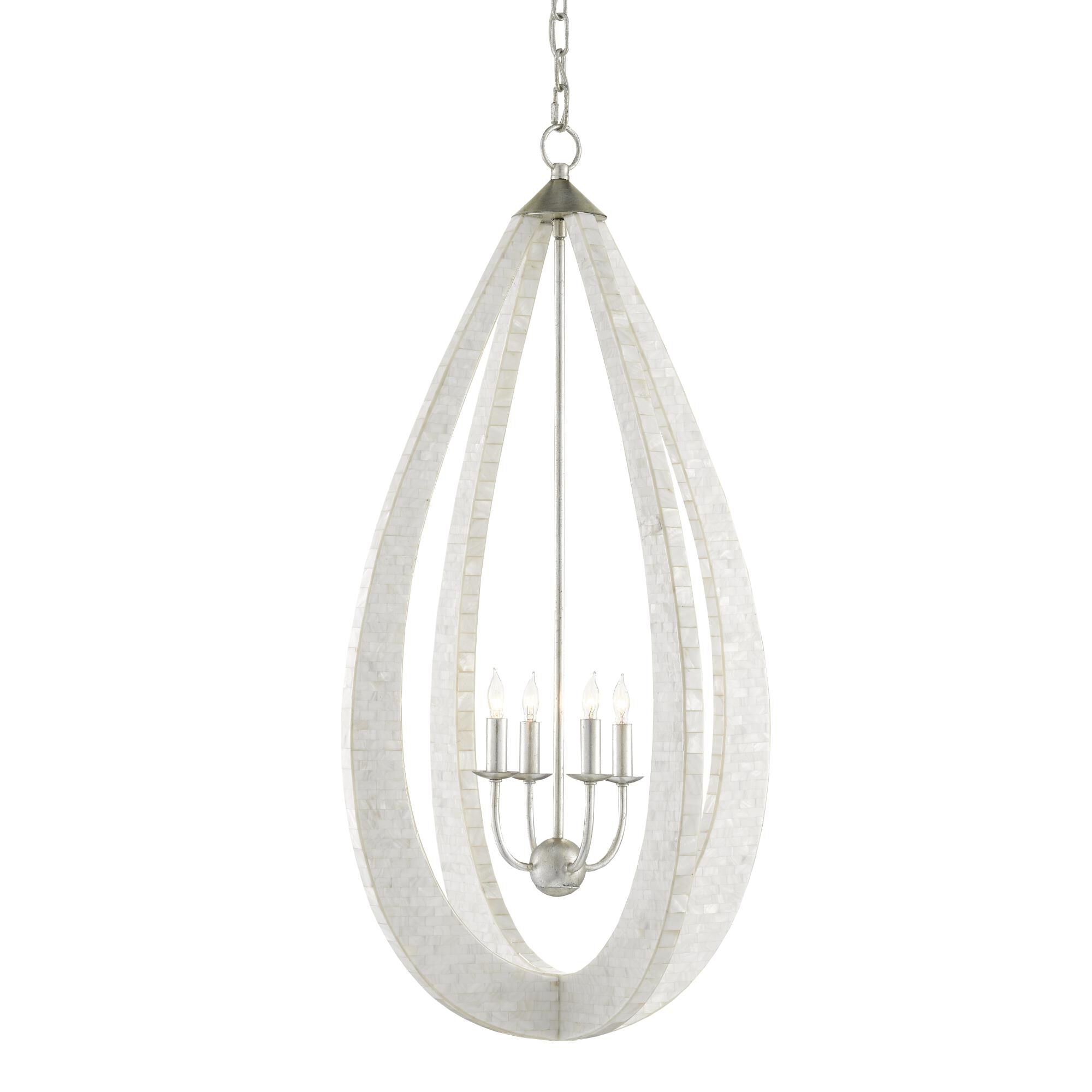 Currey and Company Arietta Teardrop Cage Pendant Arietta Teardrop - 9000-0769 - Transitional