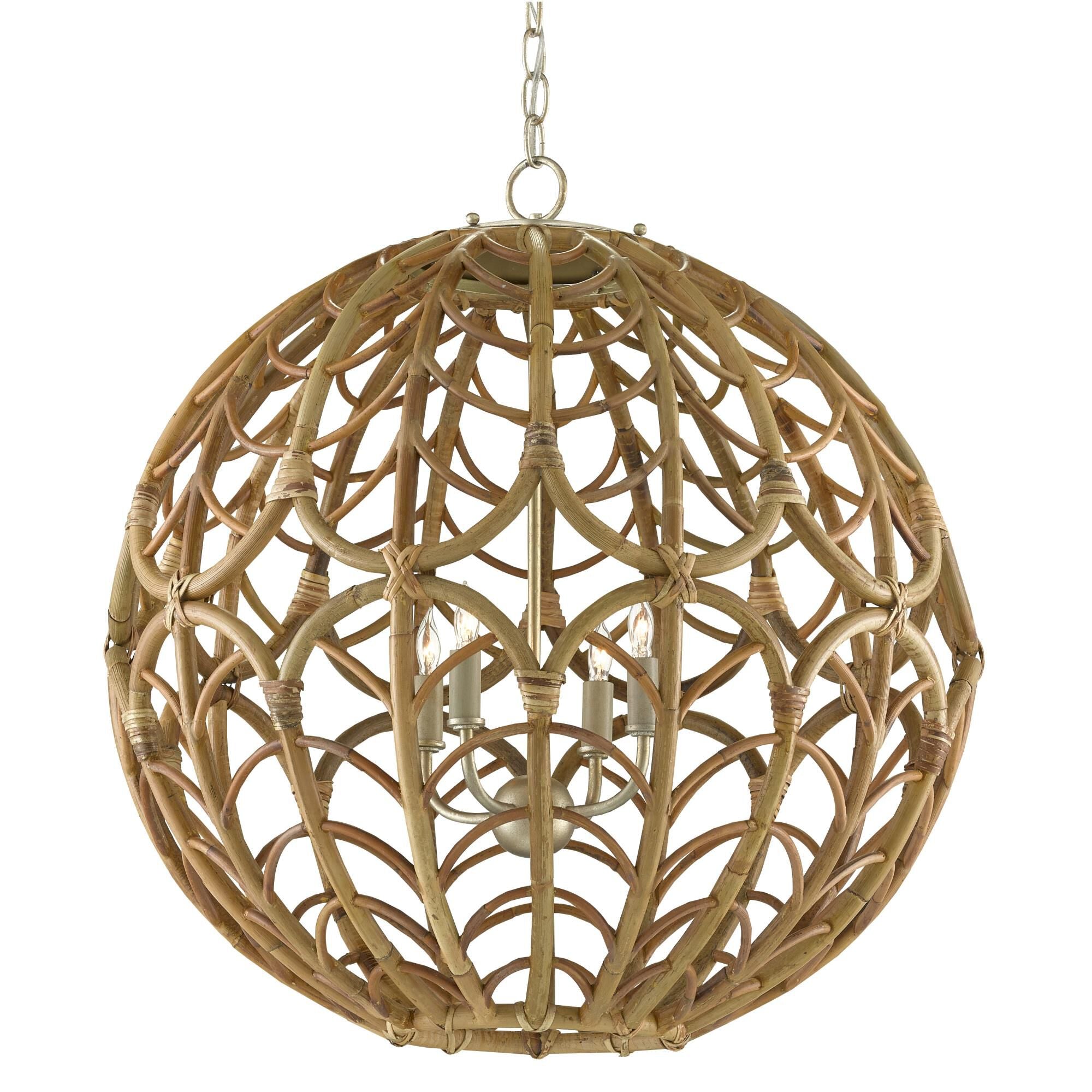 Currey and Company Cape Cage Pendant Cape - 9000-0802 - Tropical