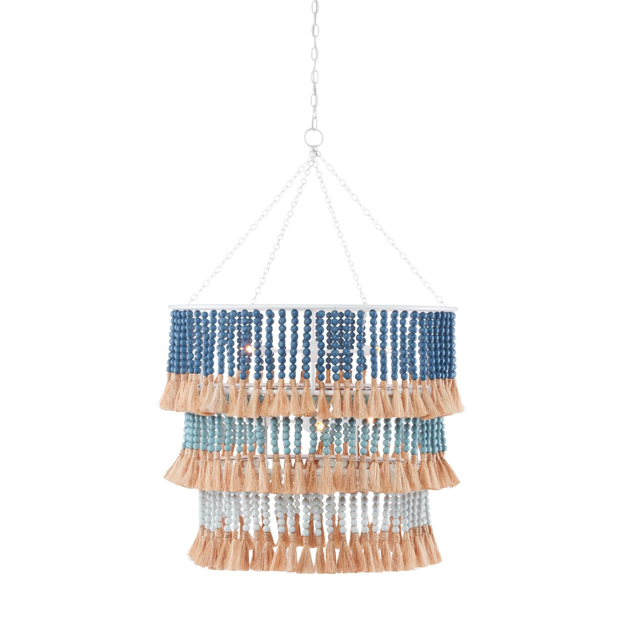 Currey and Company Jamie Beckwith St. Barts 33 Inch Chandelier St. Barts - 9000-0830 - Transitional