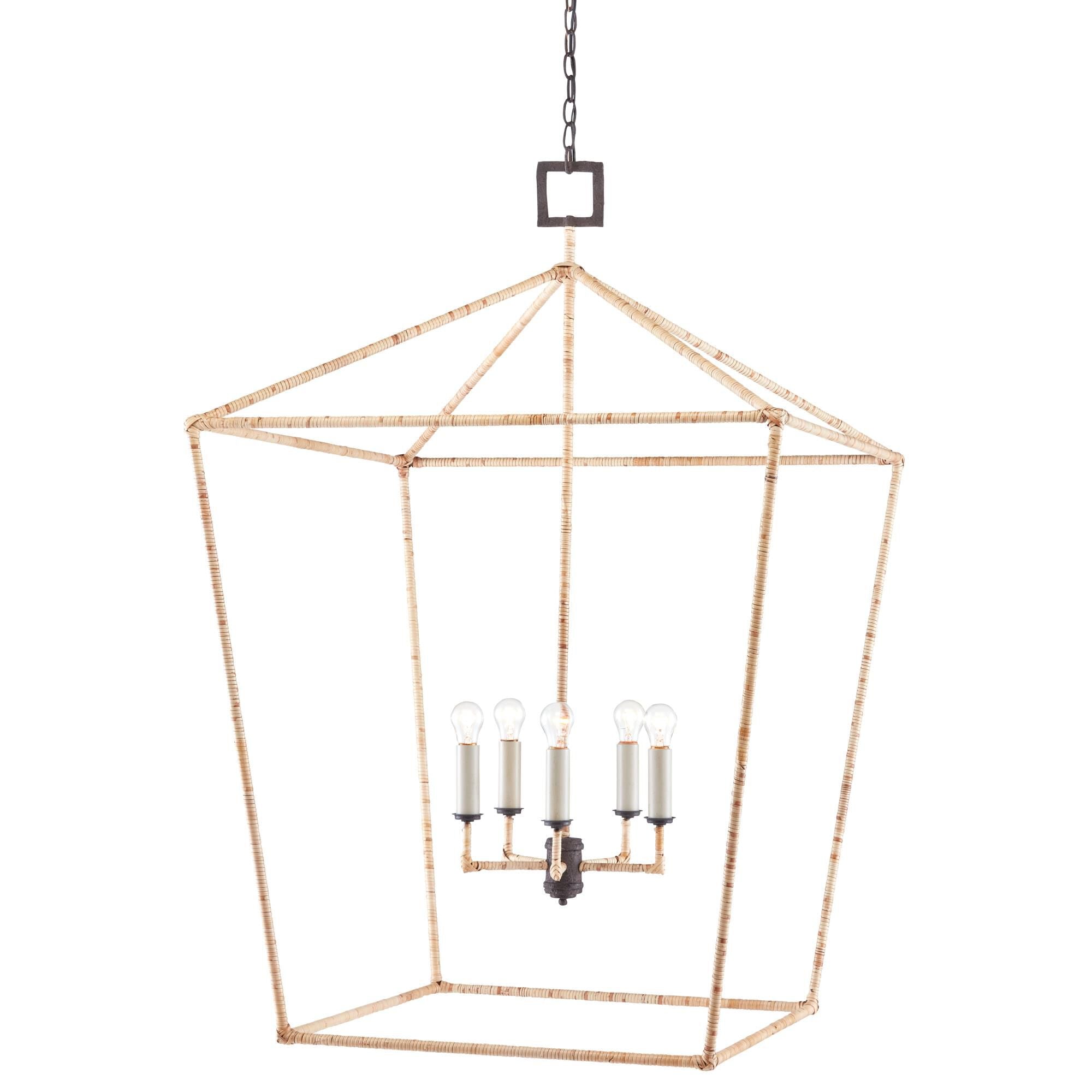 Currey and Company Denison 32 Inch Cage Pendant Denison - 9000-0871 - Transitional
