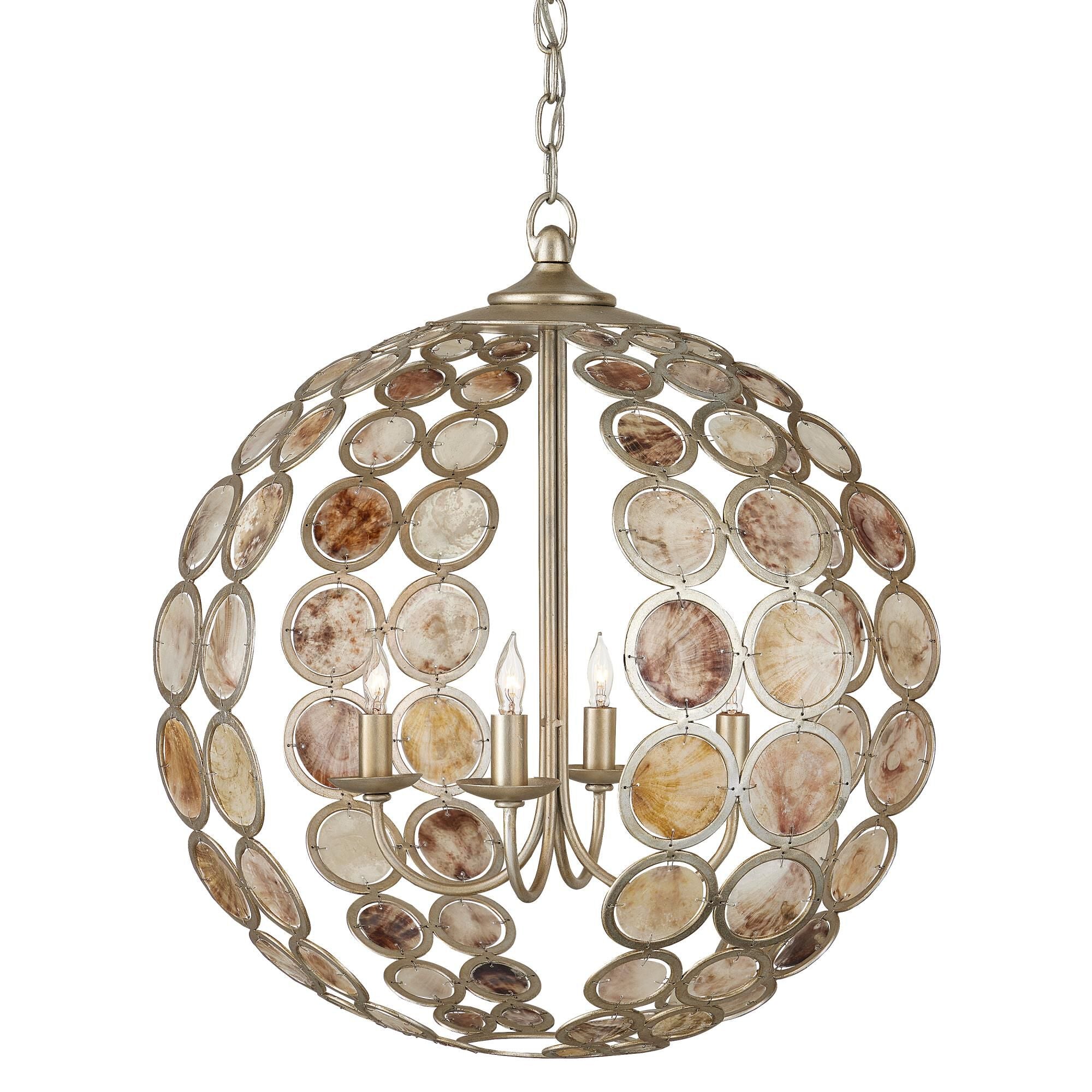 Currey and Company Tartufo 20 Inch 4 Light Mini Chandelier Tartufo - 9000-0935 - Modern Contemporary