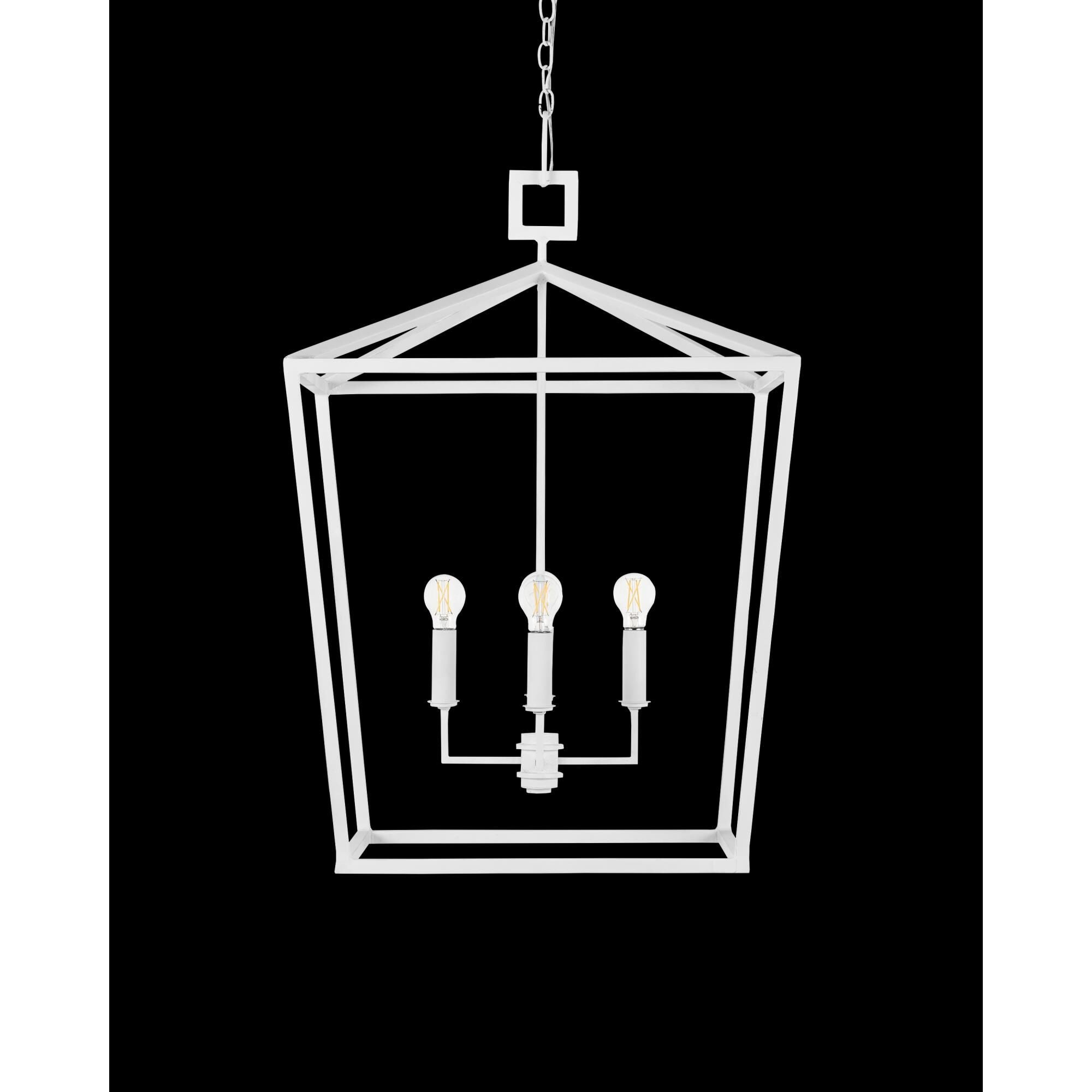 Currey and Company Denison 32 Inch Cage Pendant Denison - 9000-0977 - Traditional